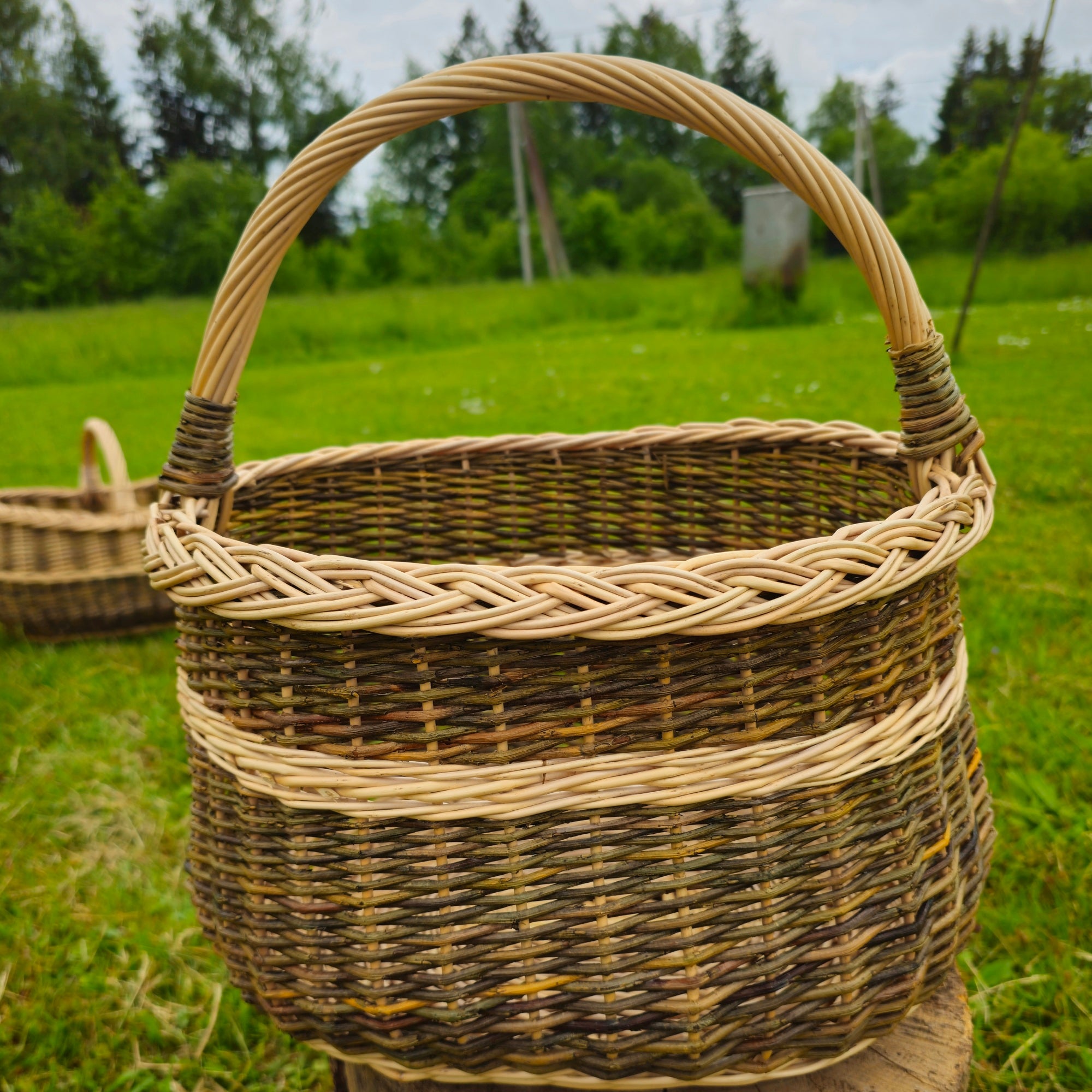Rustic Wicker Storage