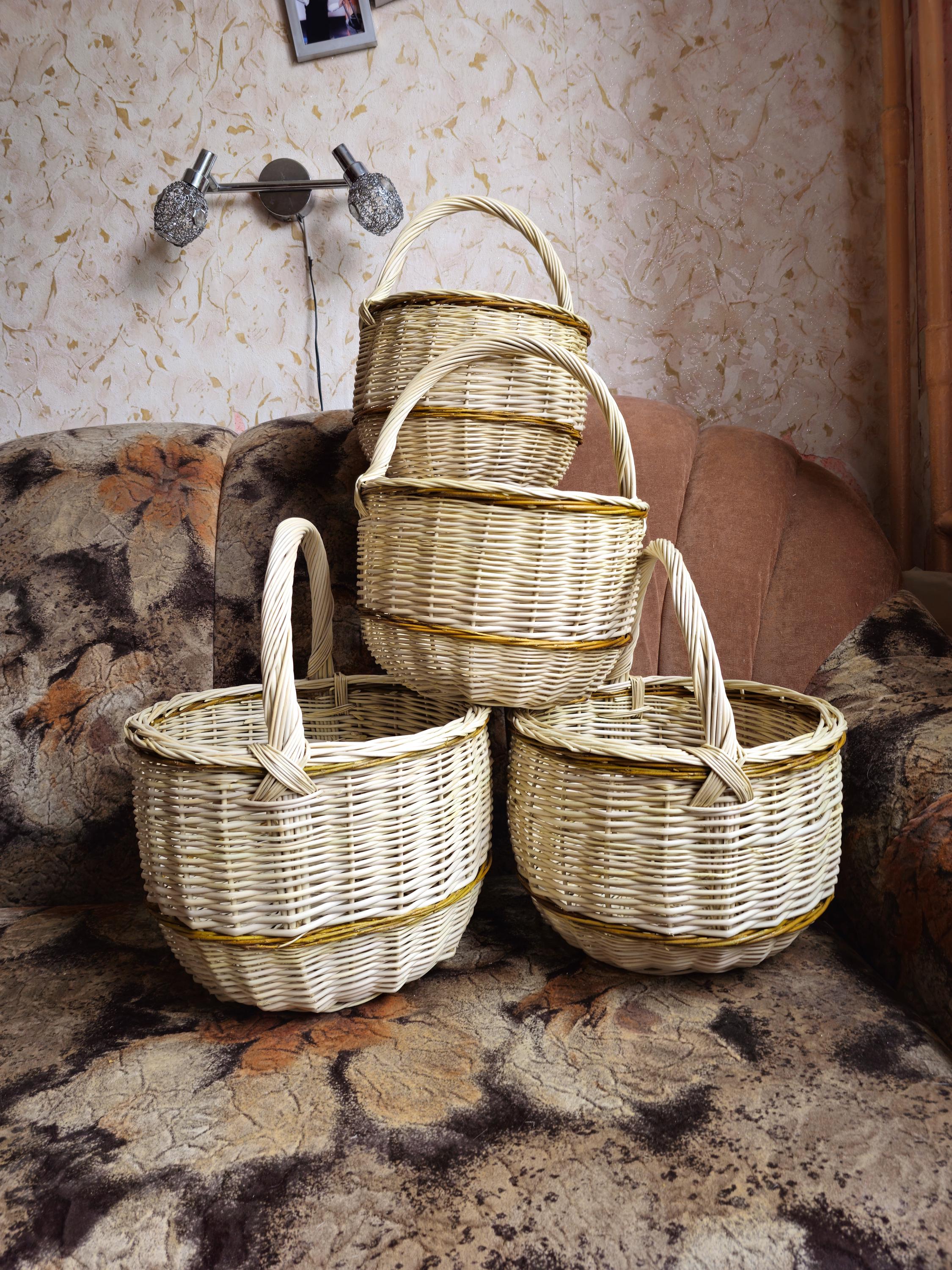 Handwoven Wicker Basket