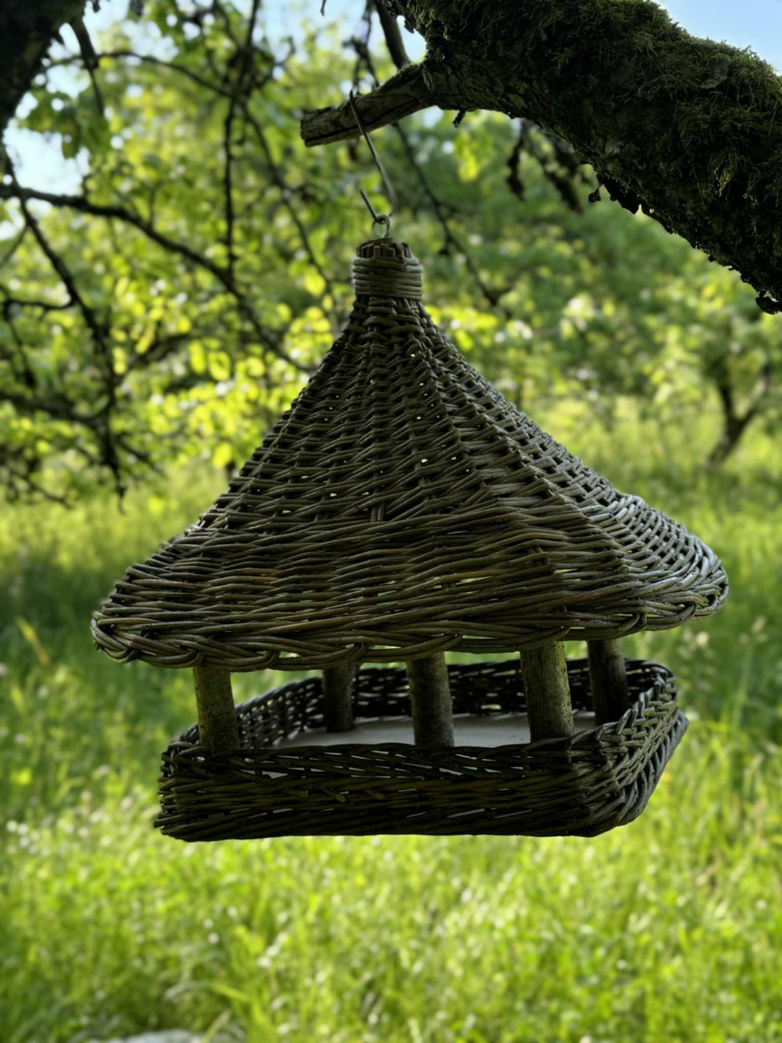 Handmade Wicker Bird Feeder