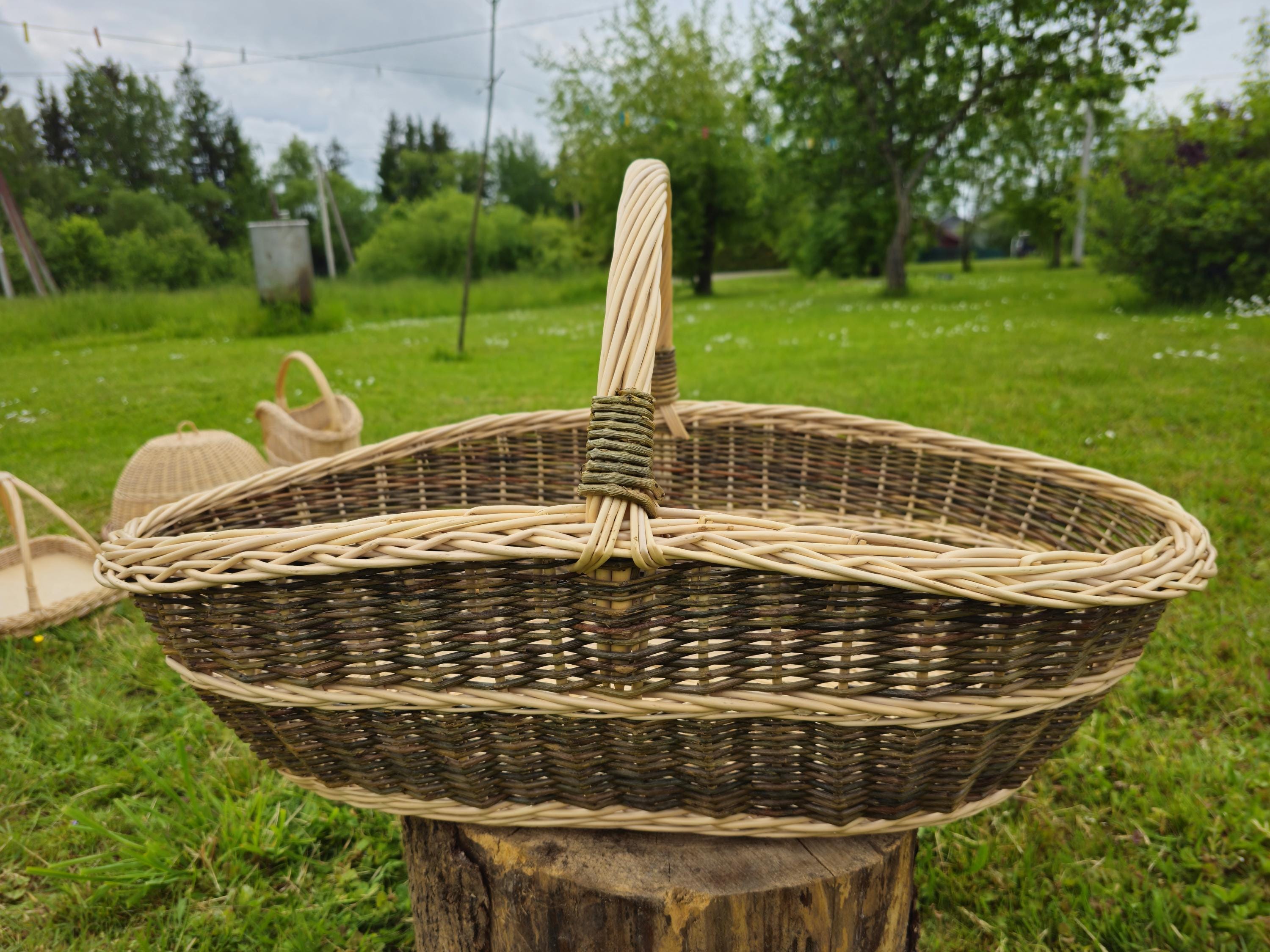 Extra Large Foraging & Rustic Trug Basket