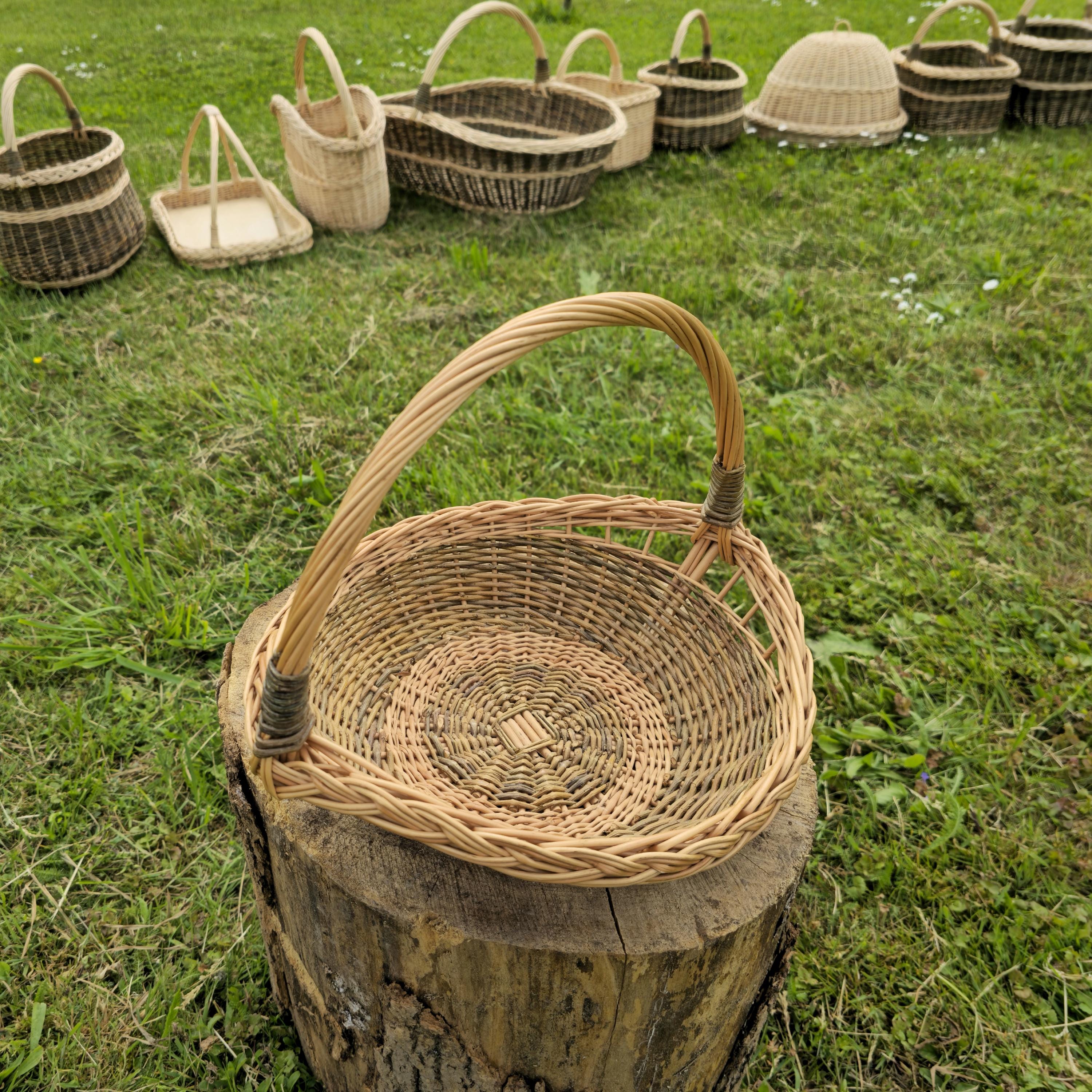 Handmade Wicker Trug Basket