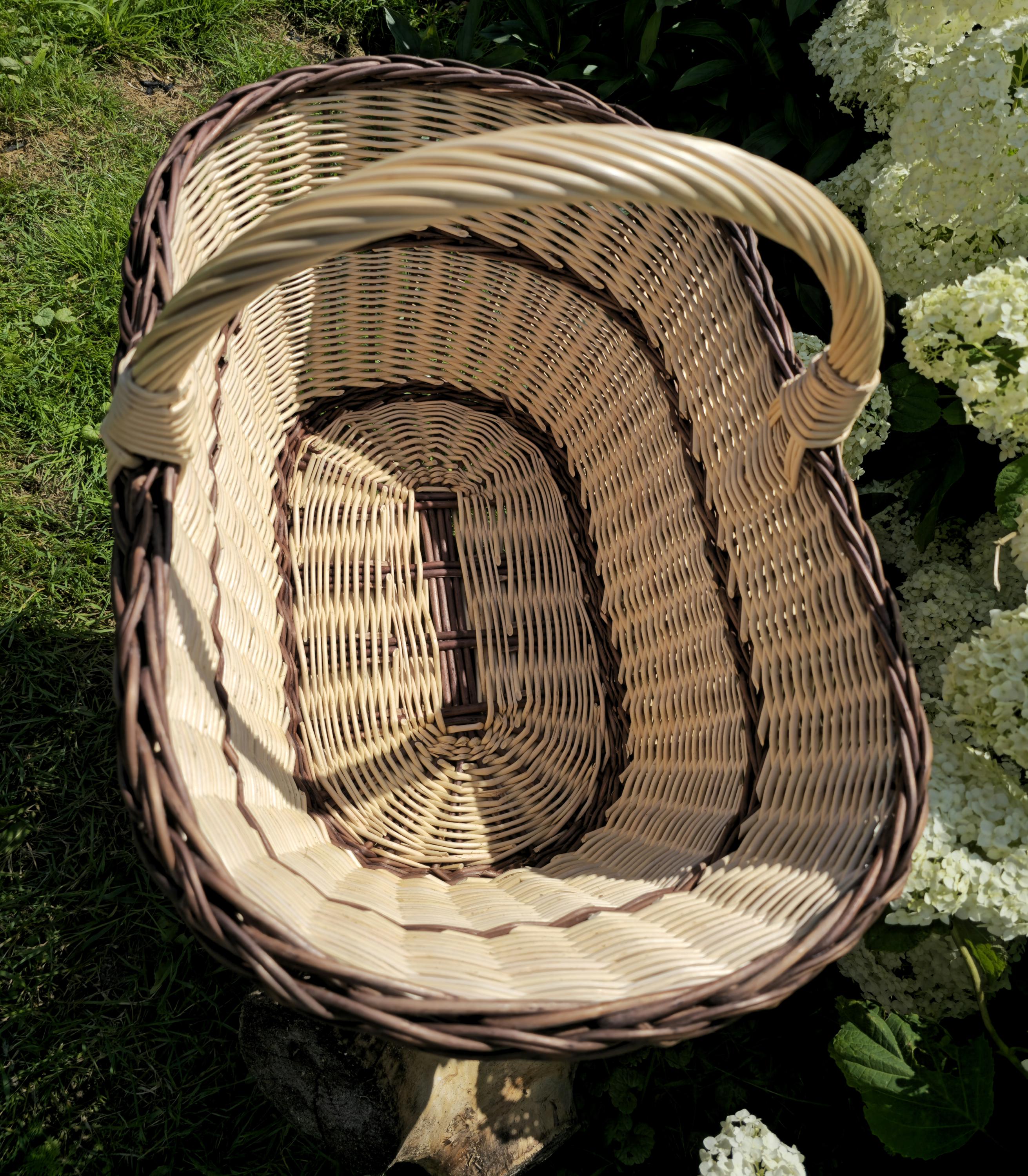 Large Rustic Decorative Wicker Basket