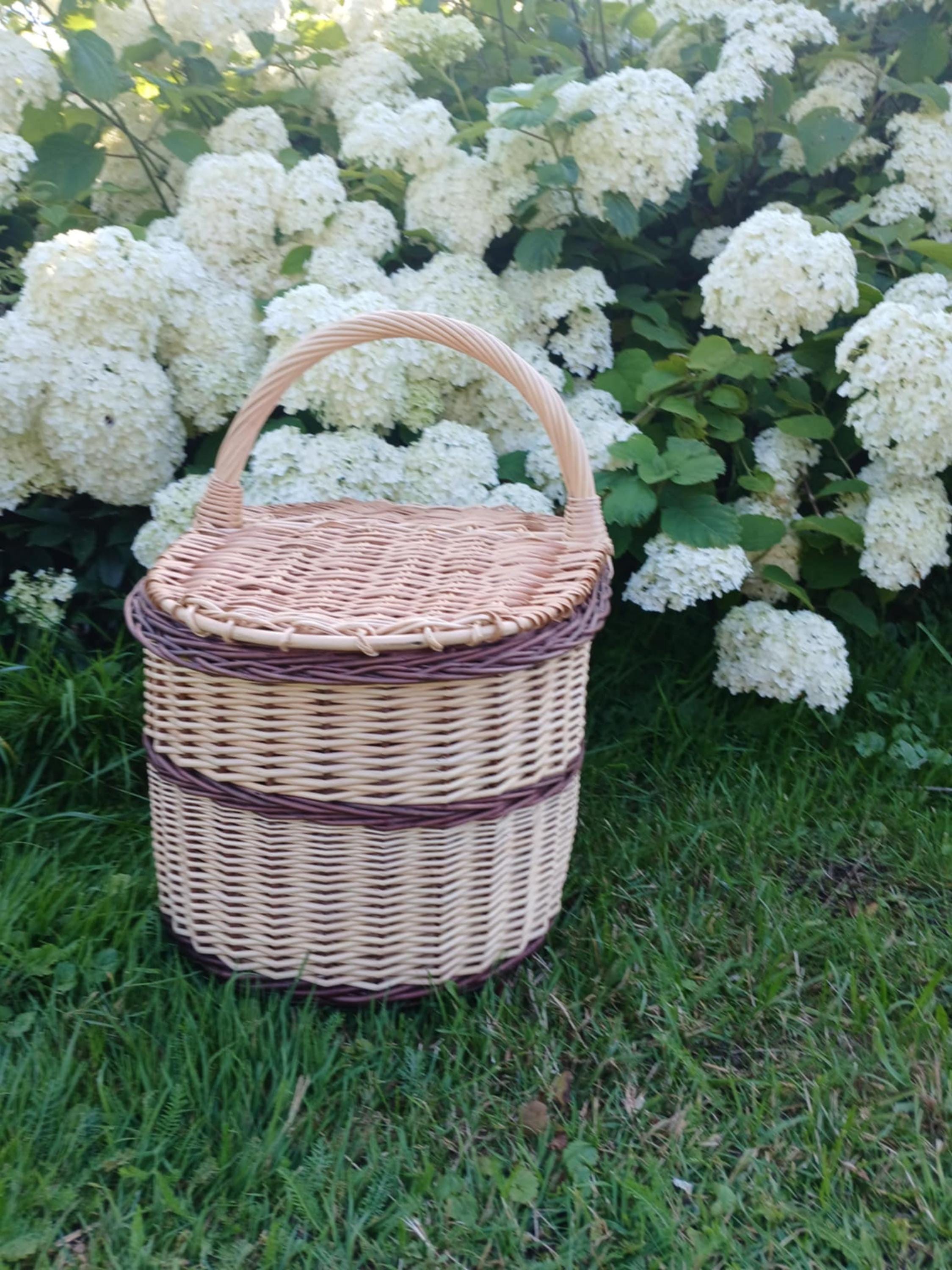 Handmade Wicker Picnic Basket