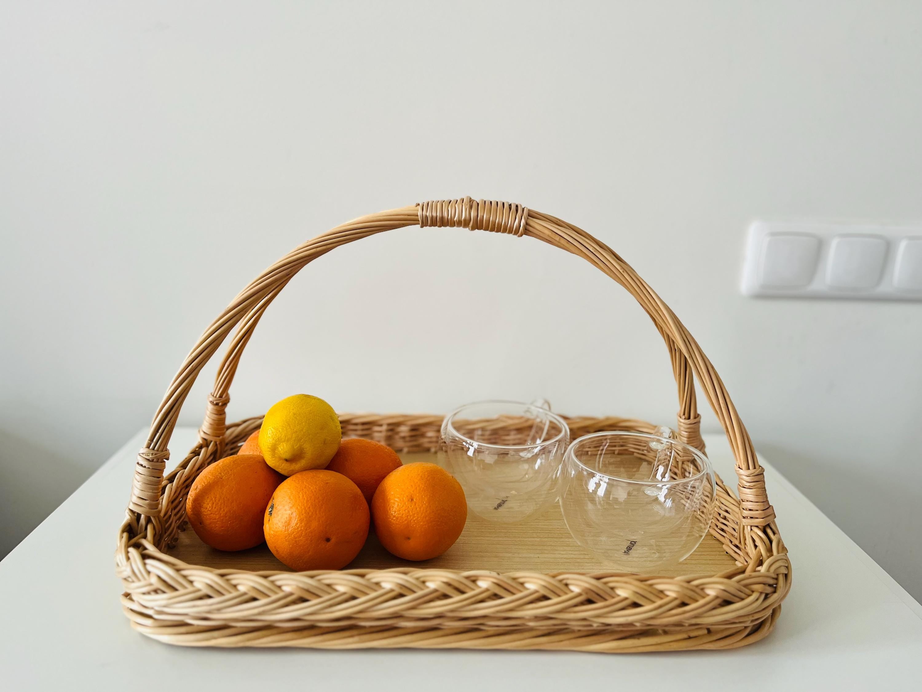 Handwoven Wicker Tray