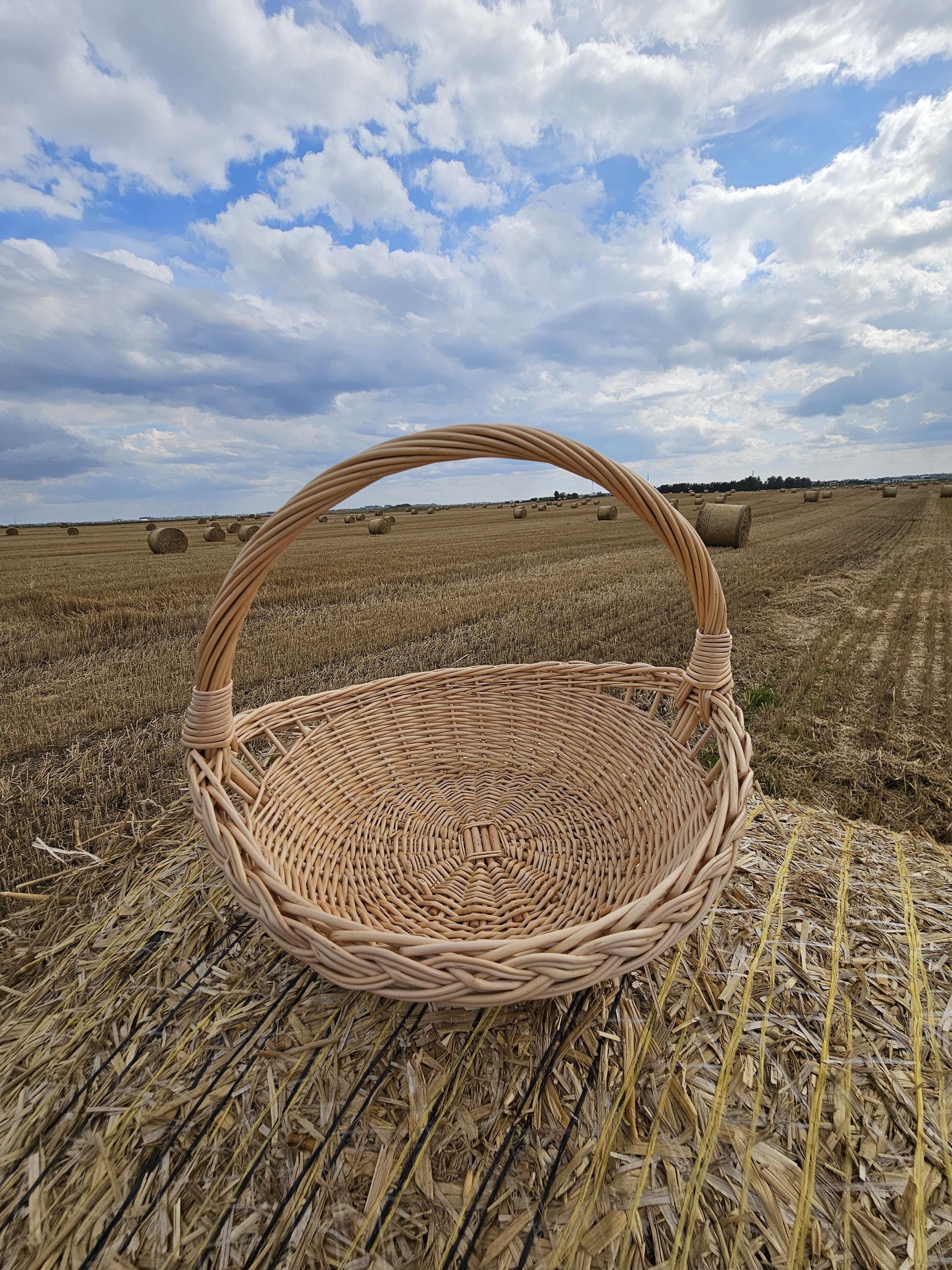 Handwoven Willow Trug Basket