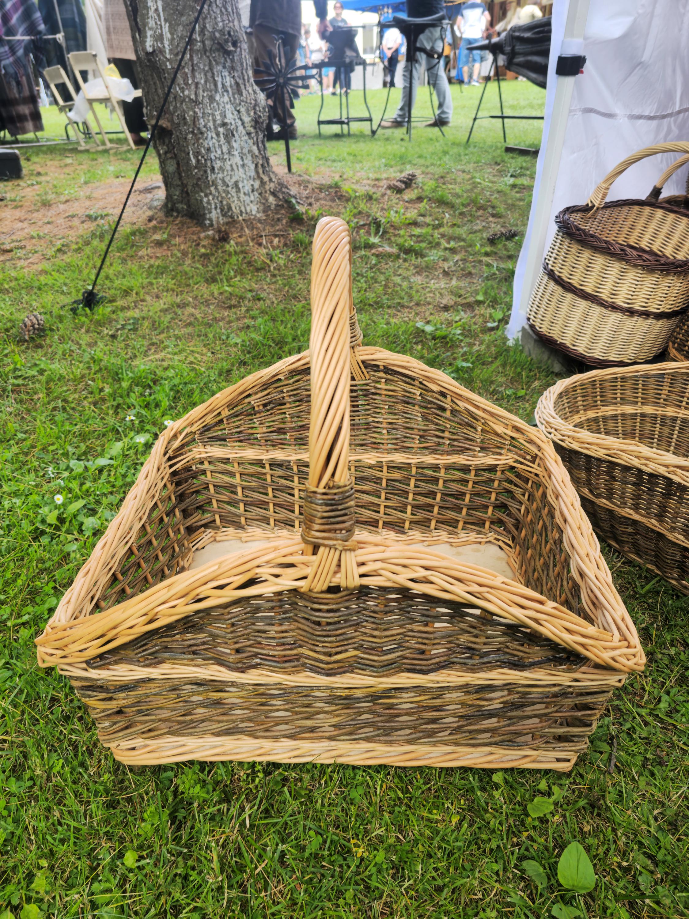 Large Handwoven Wicker Basket