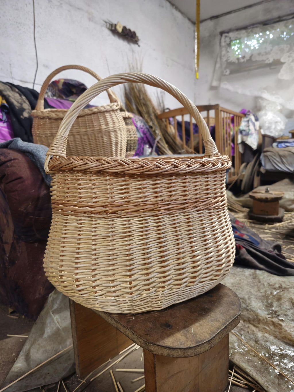 Handwoven Wicker Basket