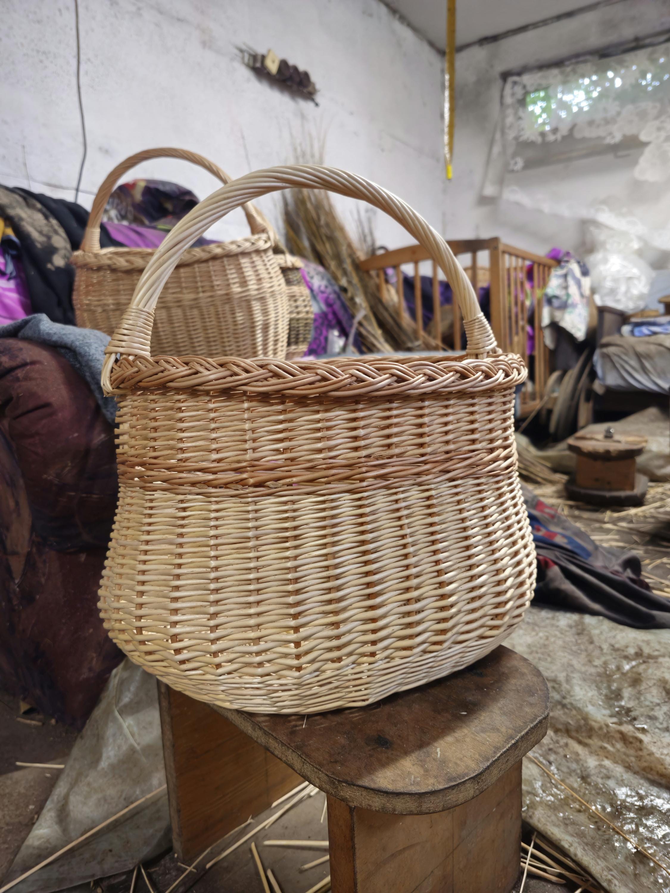 Handwoven Wicker Basket