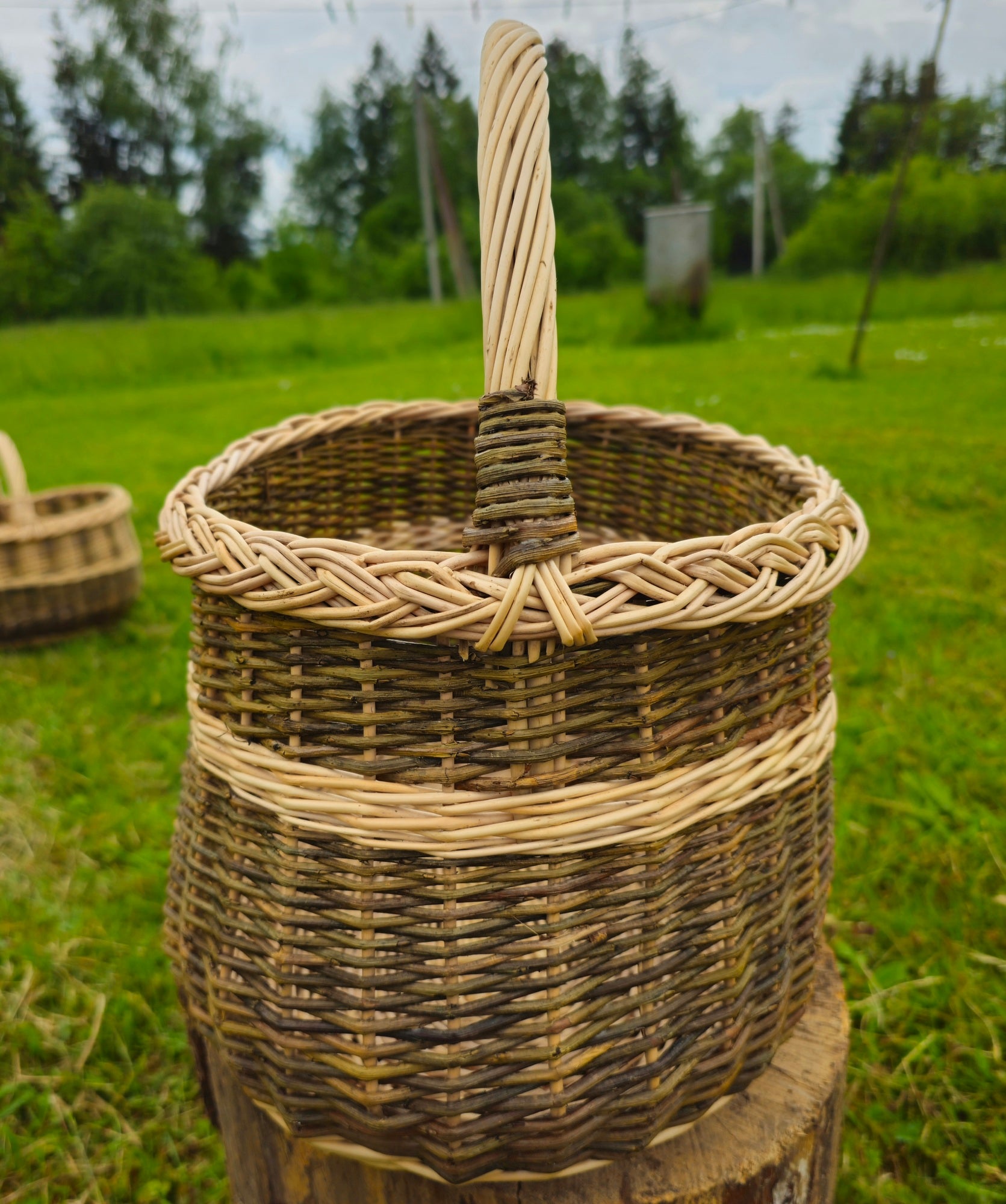 Rustic Wicker Storage