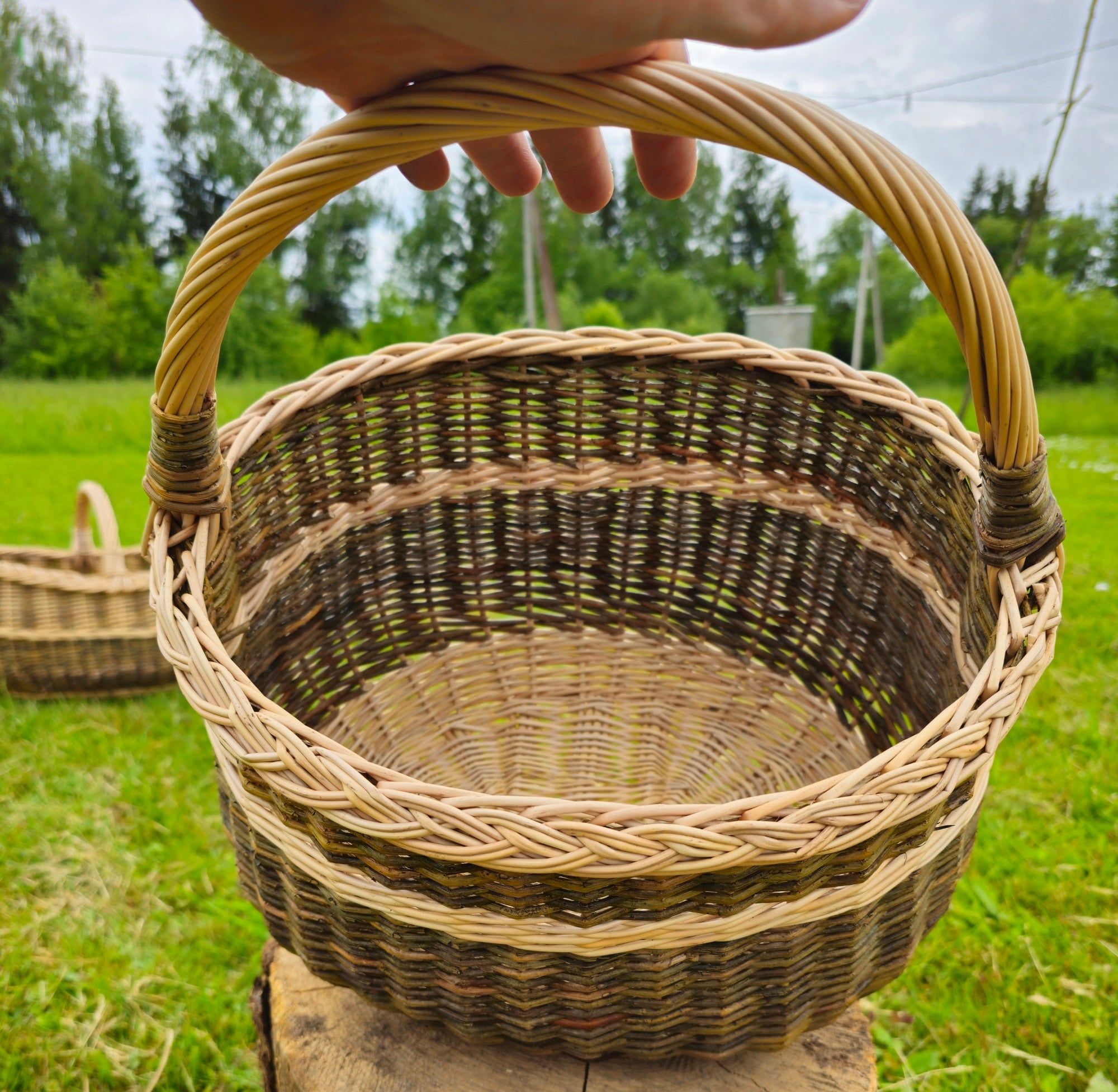 Rustic Wicker Storage