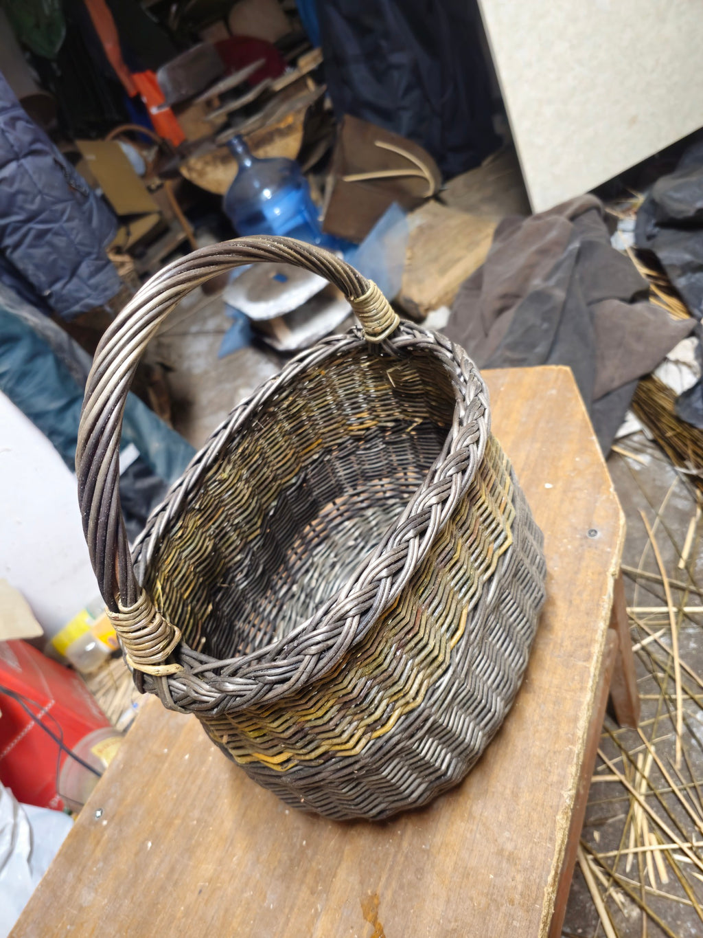 Rustic Wicker Storage