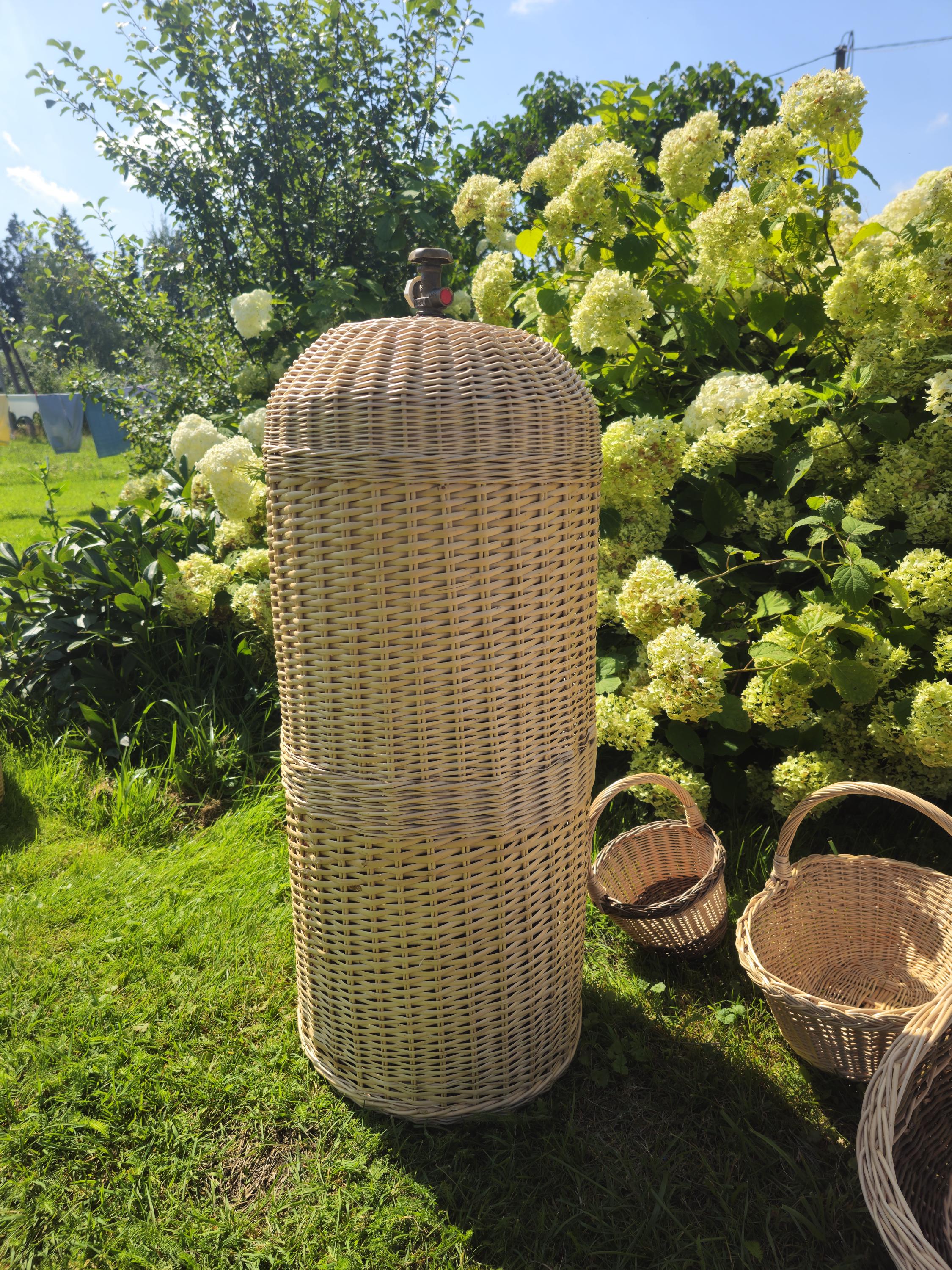 Wicker Gas Cylinder Cover