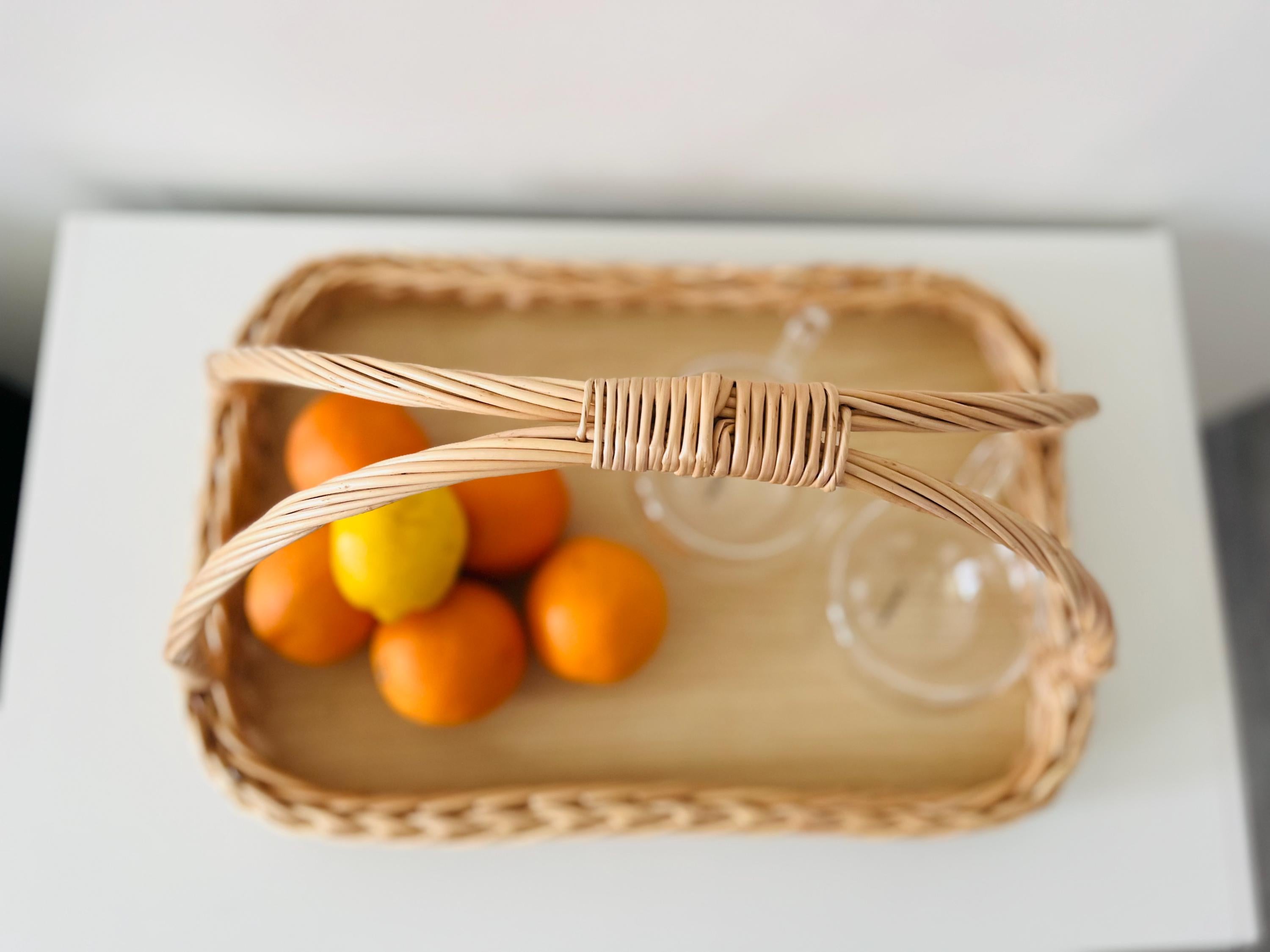 Handwoven Wicker Tray