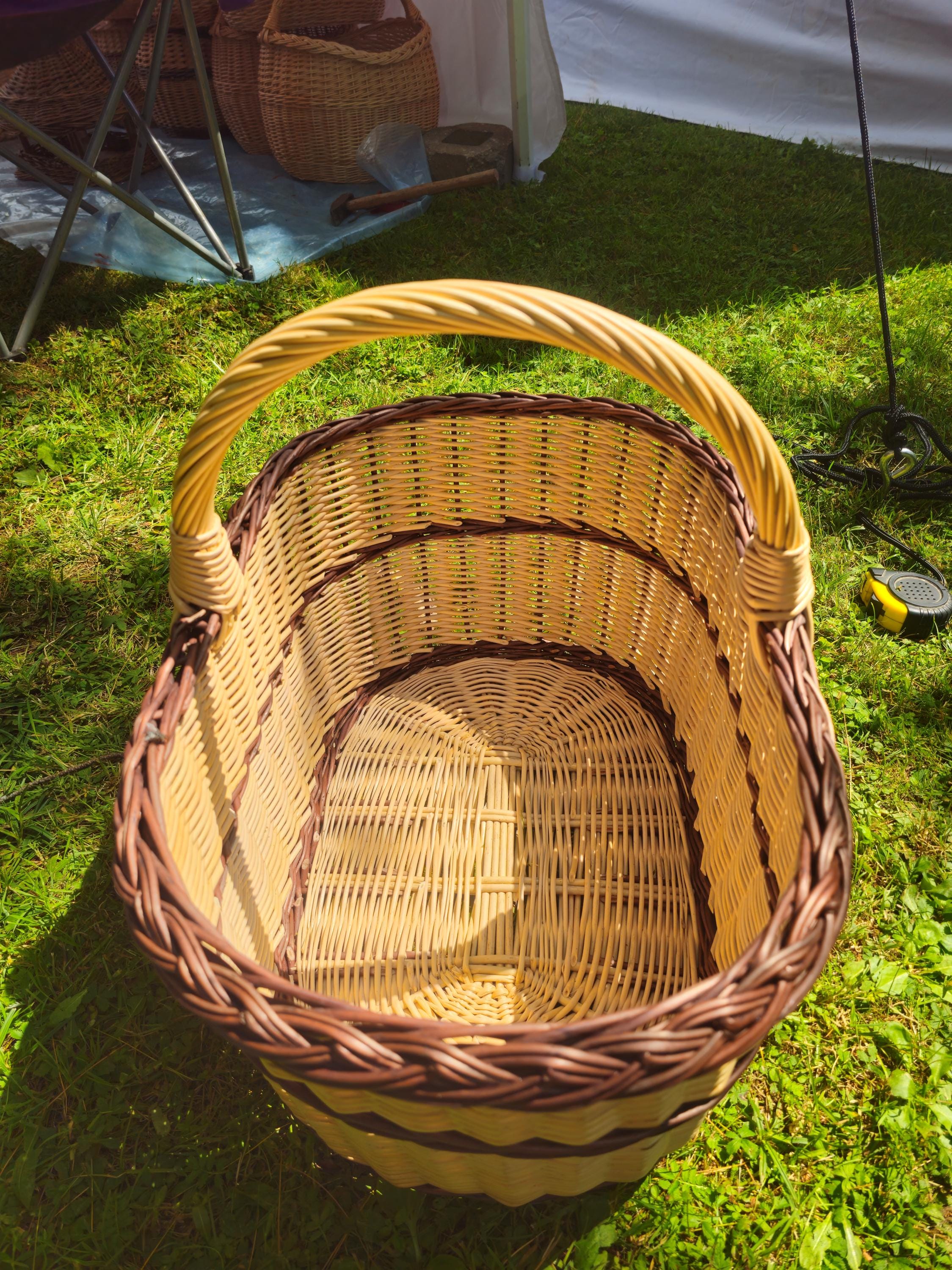 Large Rustic Decorative Wicker Basket