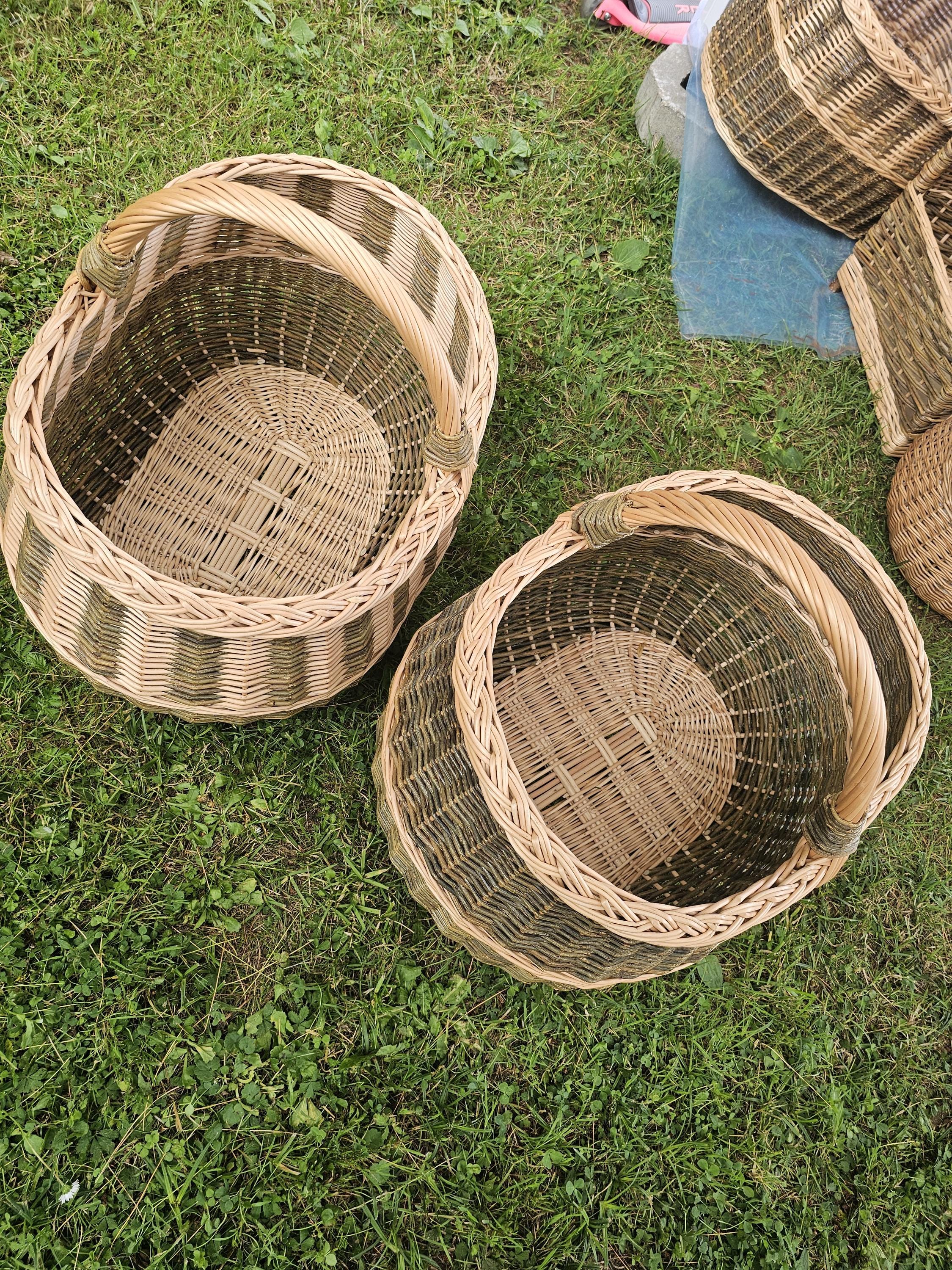 Extra Large Handwoven Wicker Basket