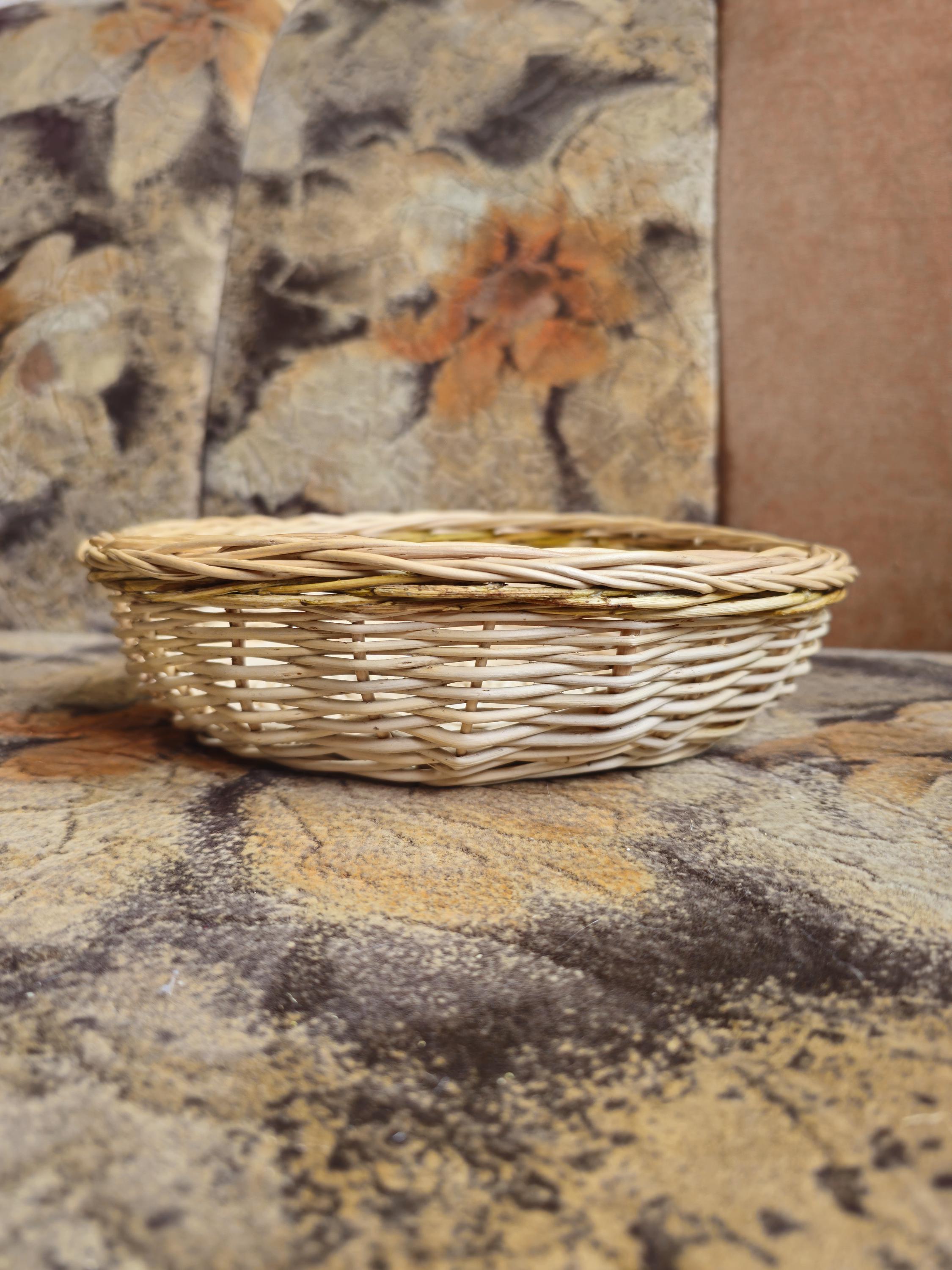 Rustic Bread Wicker Plate