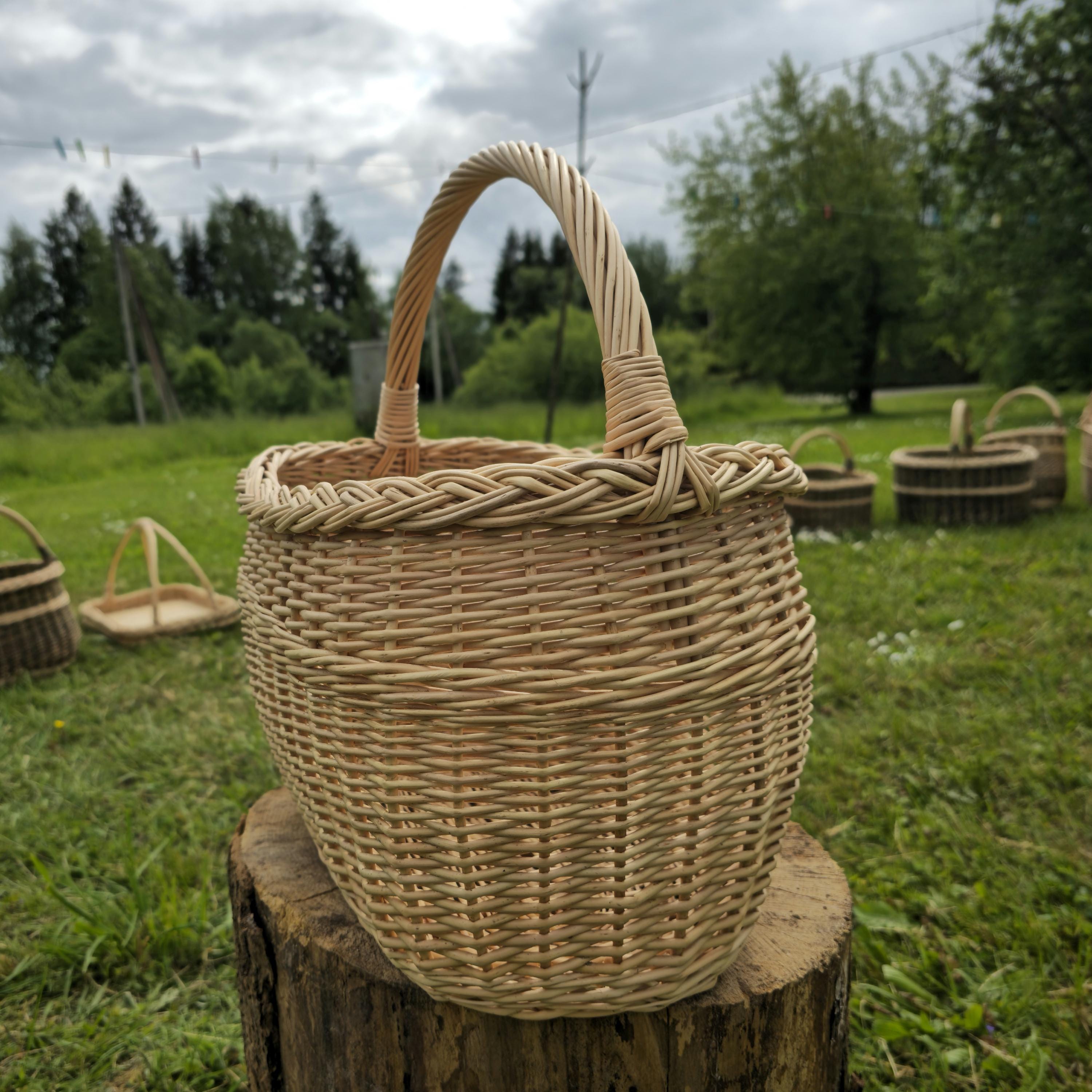 Handwoven Willow Basket