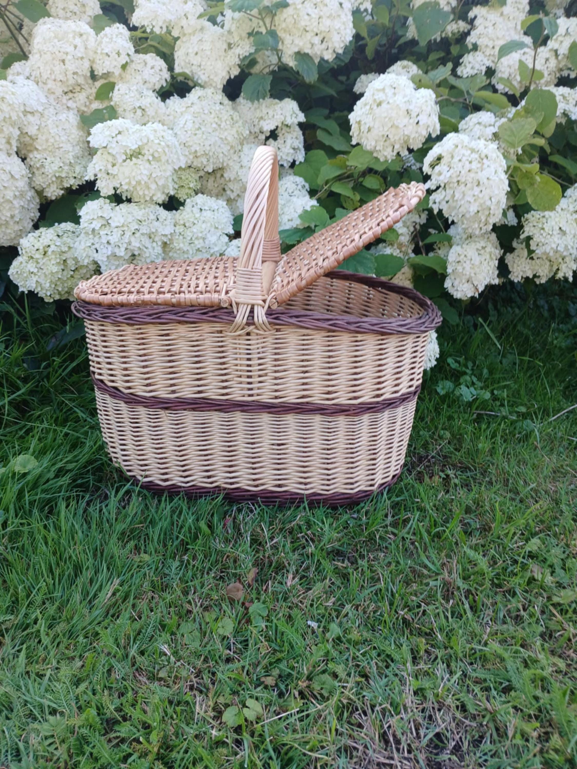 Handmade Wicker Picnic Basket