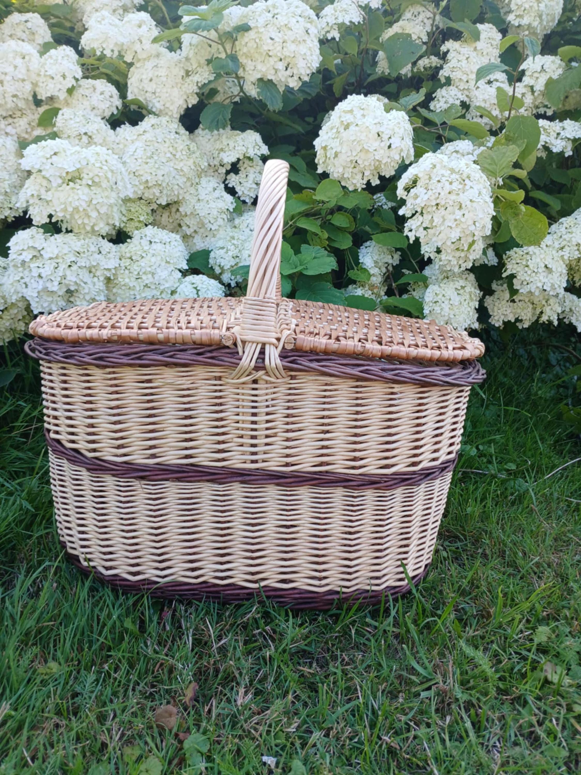 Handmade Wicker Picnic Basket