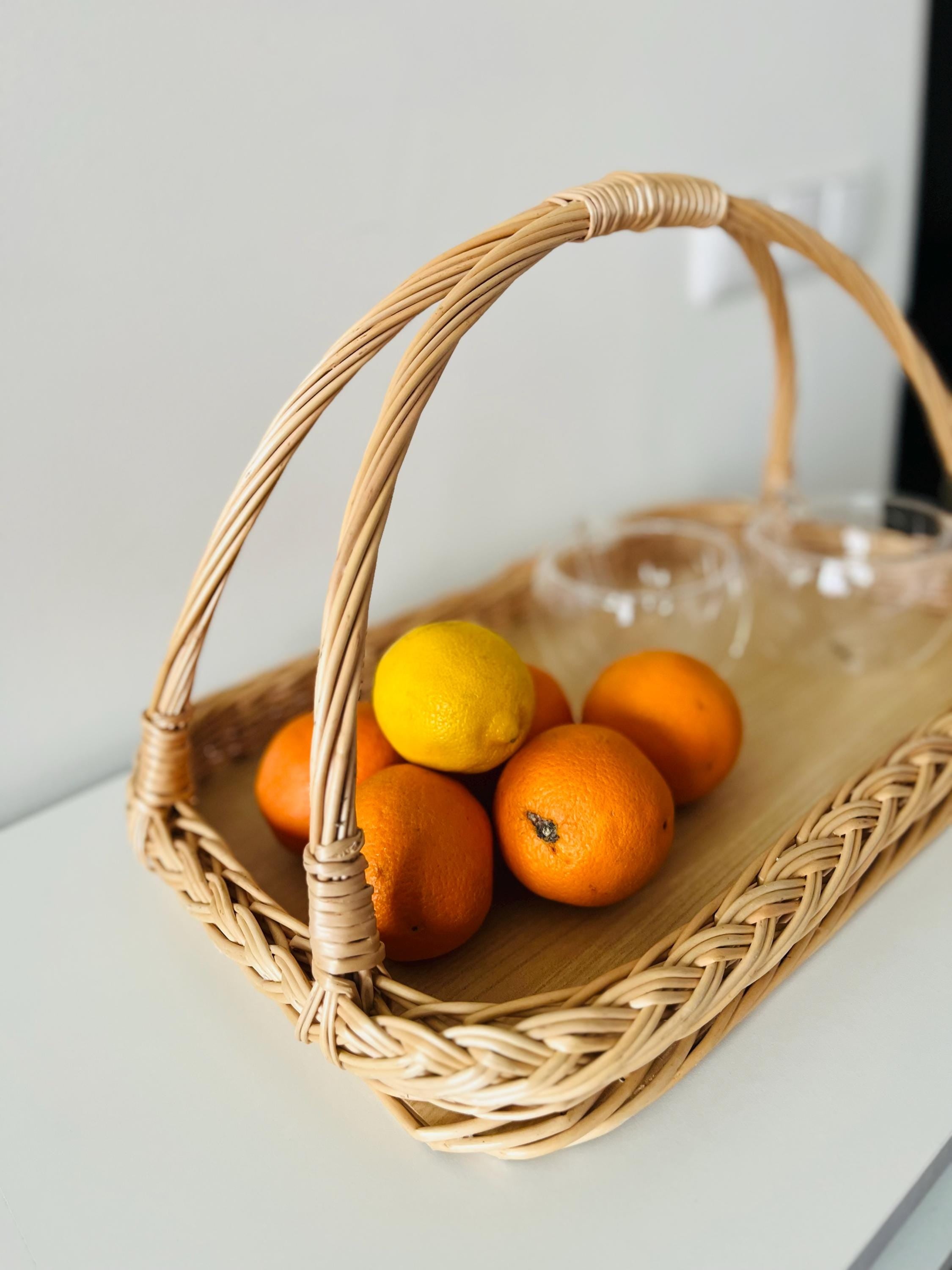 Handwoven Wicker Tray