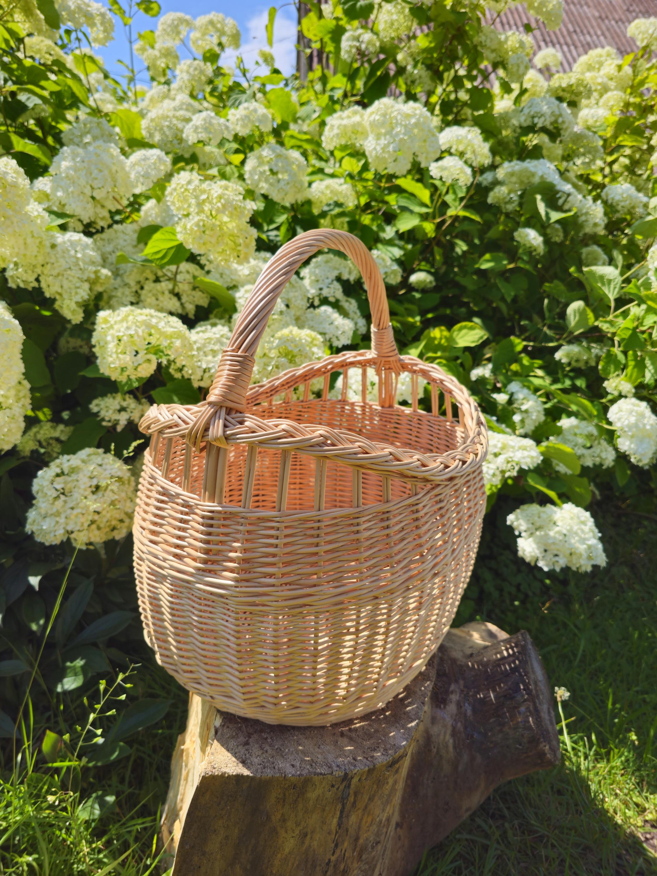 Rustic Decorative Wicker Basket