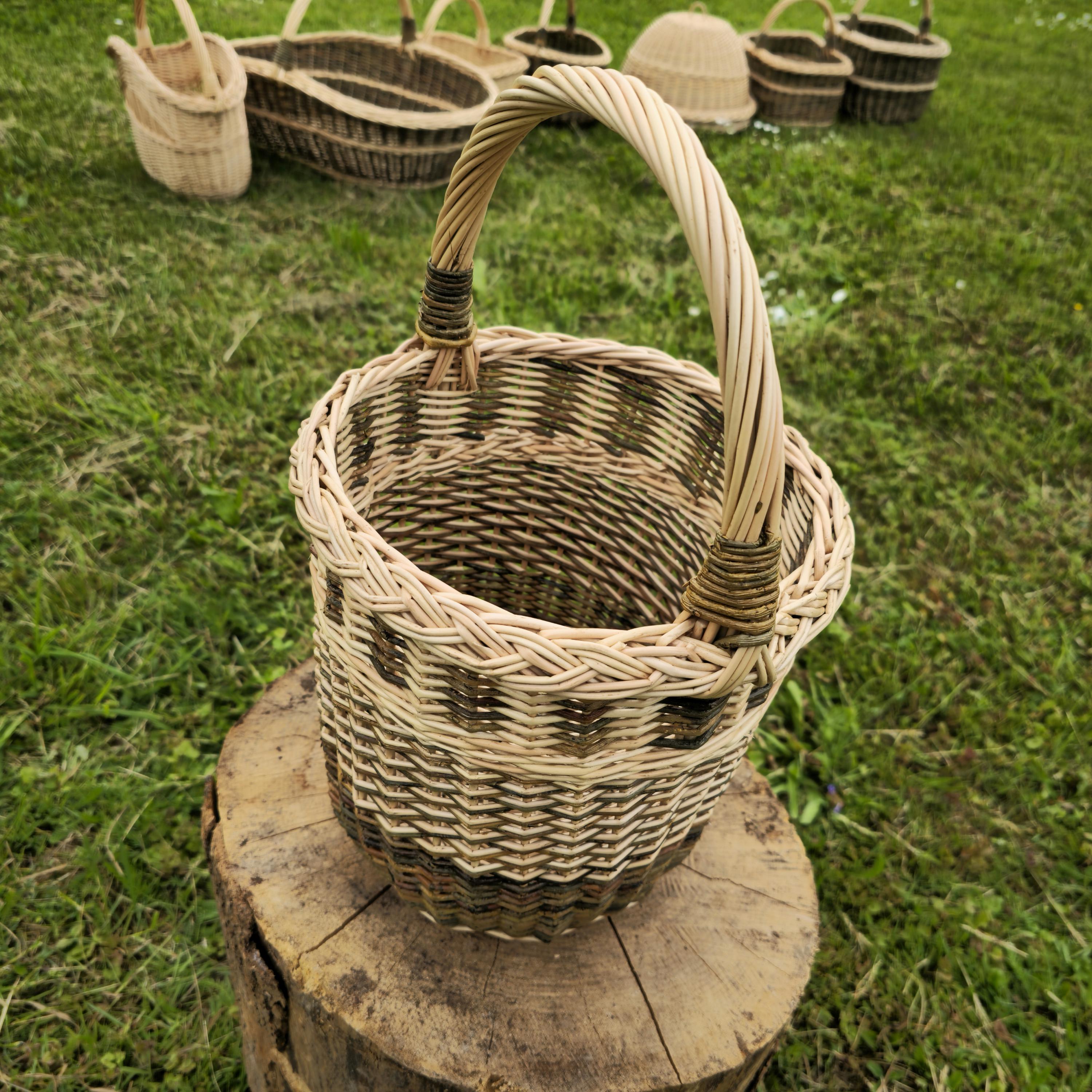Tall Wicker Basket