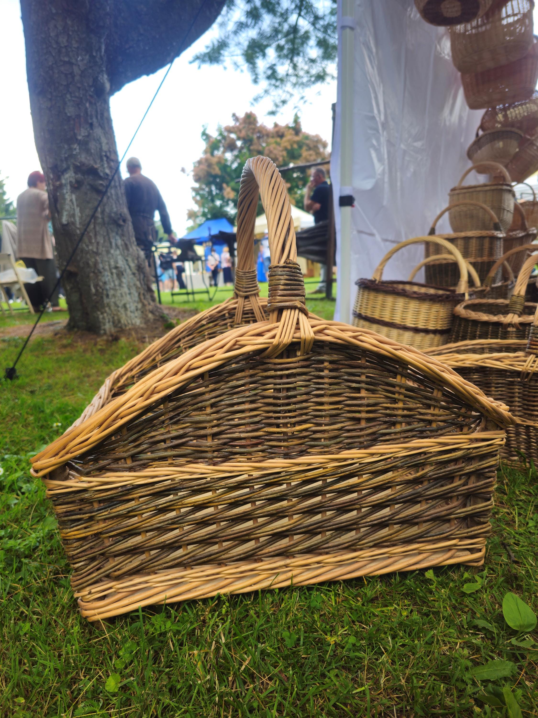 Large Handwoven Wicker Basket