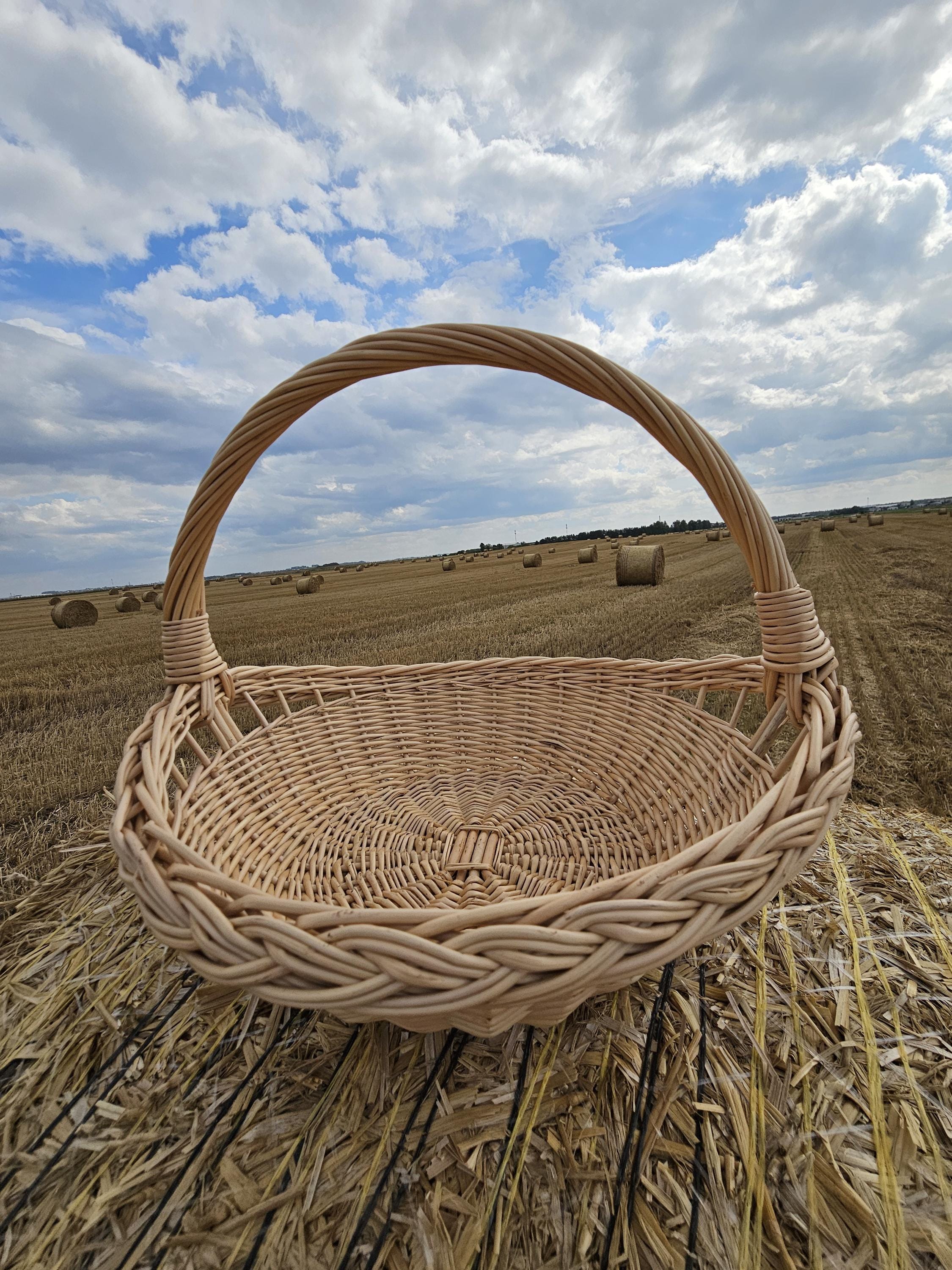 Handwoven Willow Trug Basket