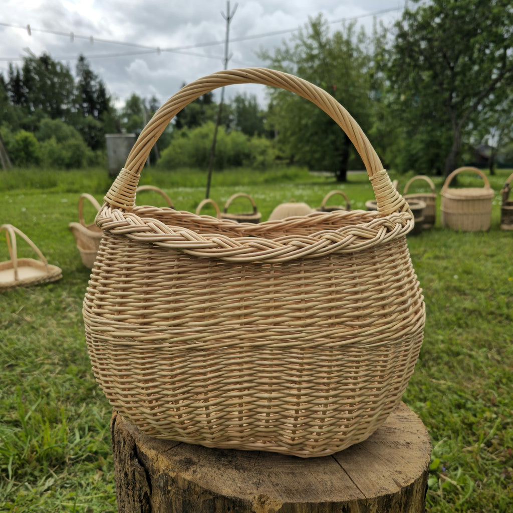 Handwoven Wicker Basket