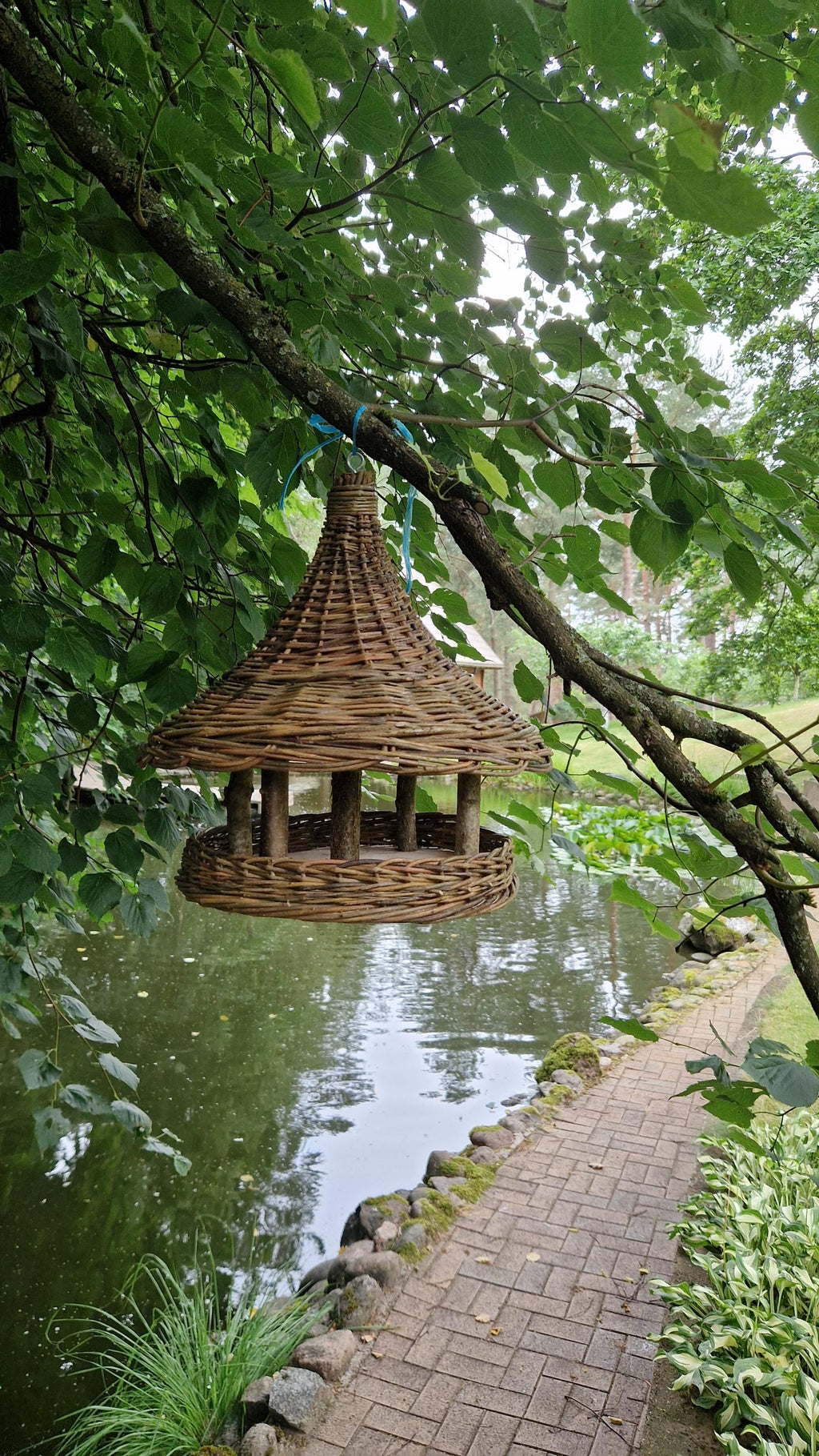 Handmade Wicker Bird Feeder