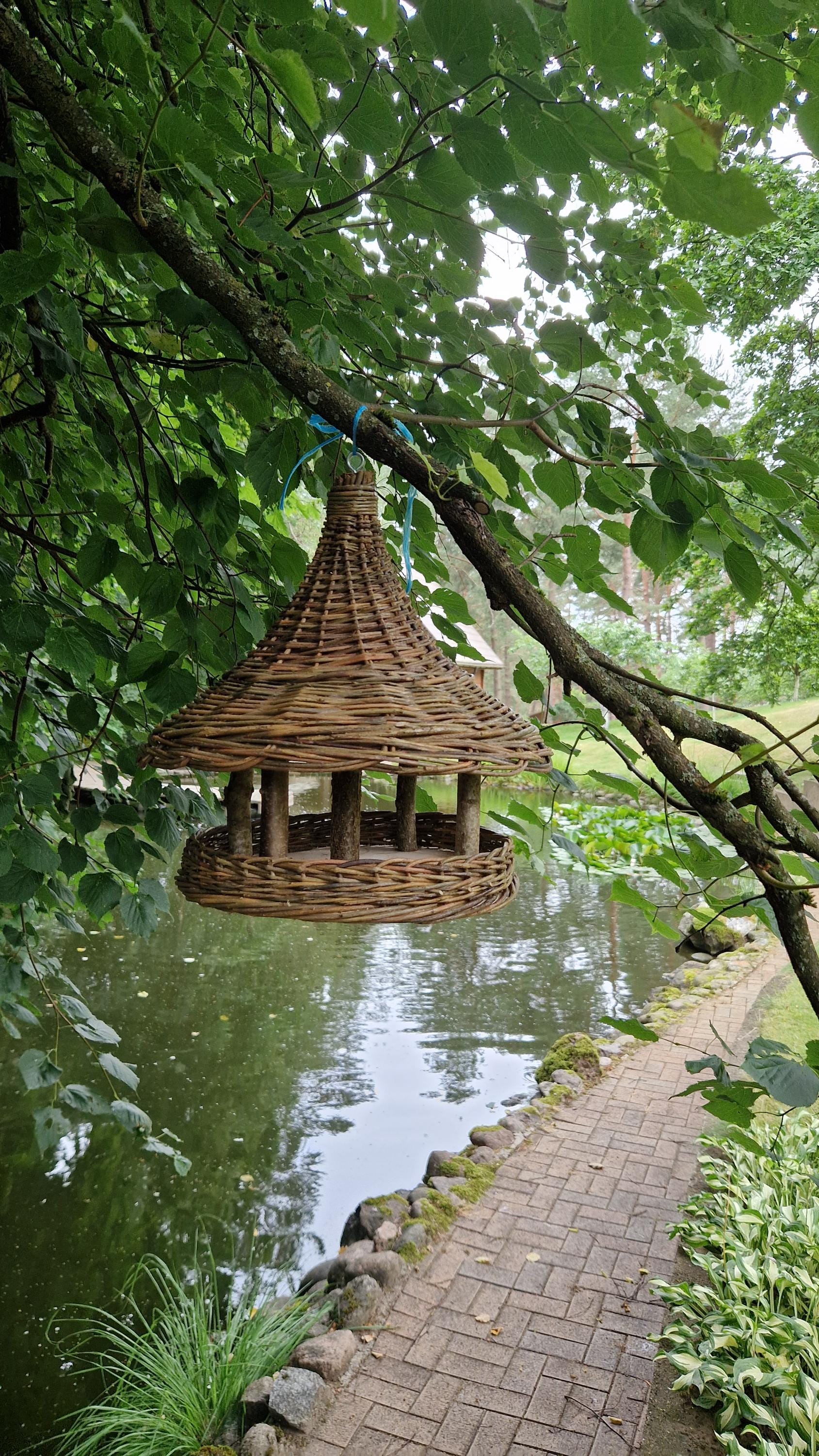 Handmade Wicker Bird Feeder
