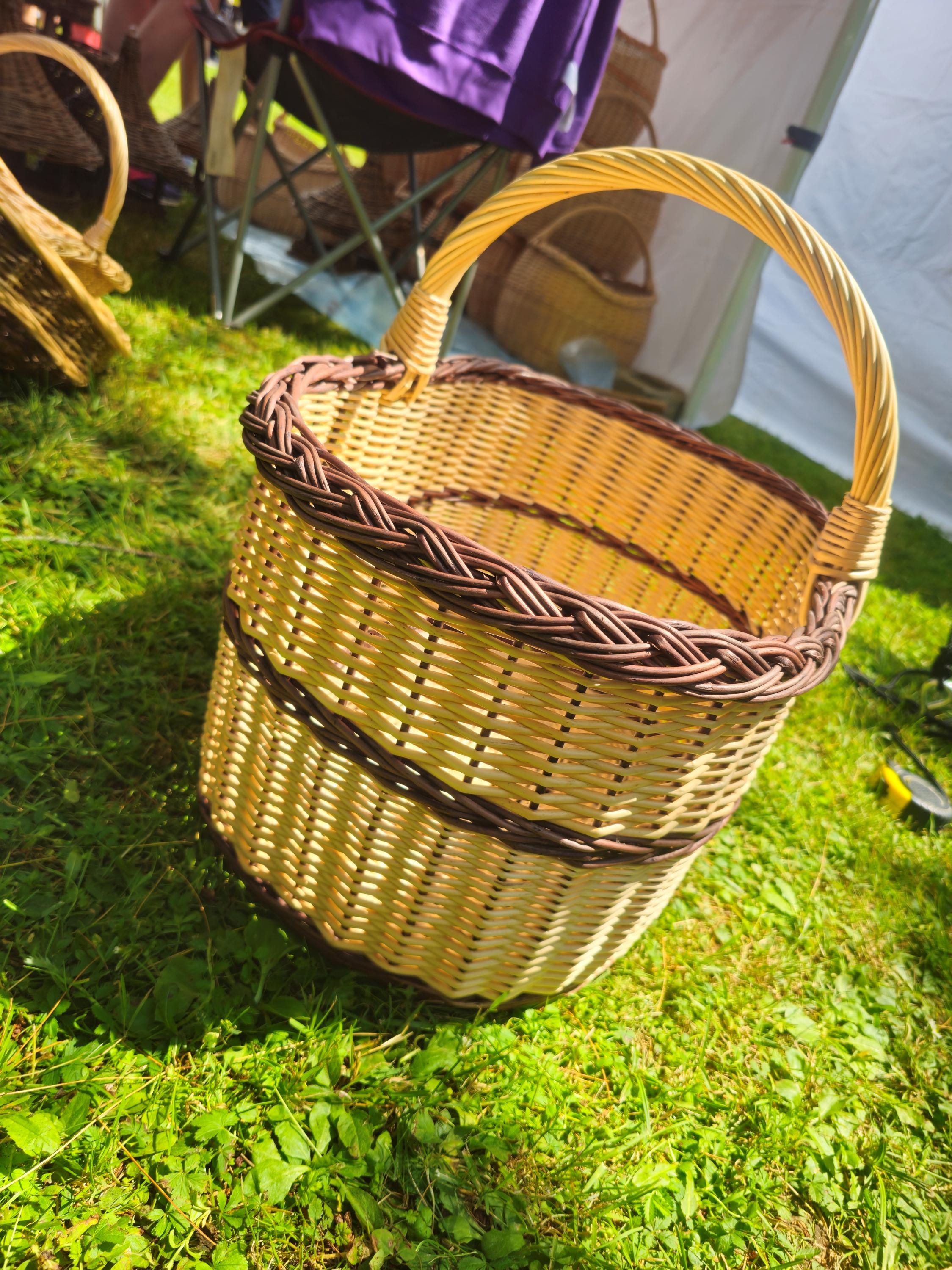 Large Rustic Decorative Wicker Basket