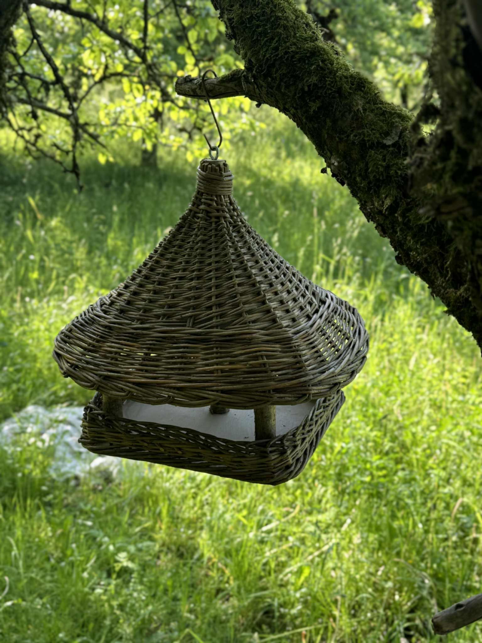 Handmade Wicker Bird Feeder