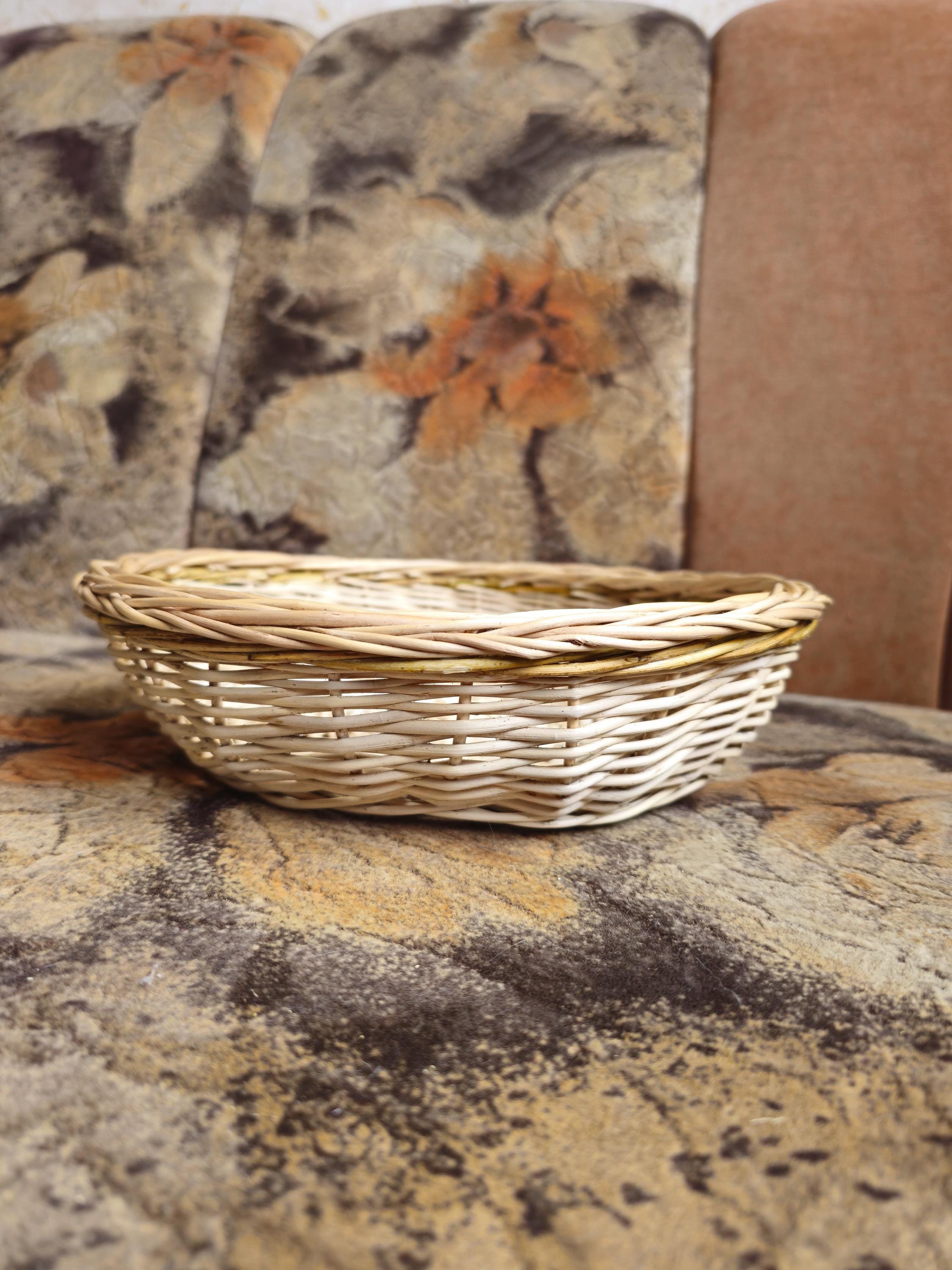 Rustic Bread Wicker Plate