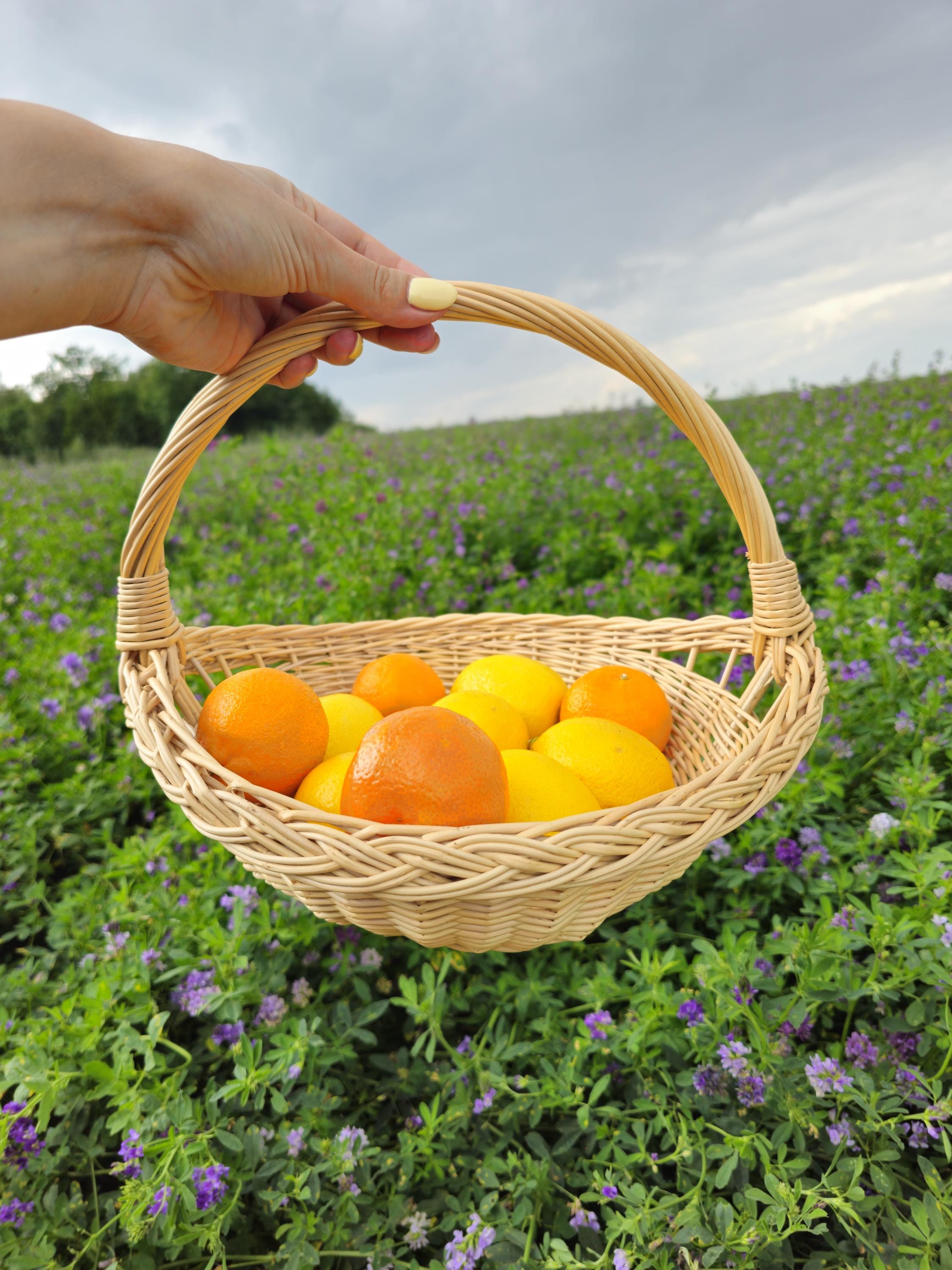 Handwoven Willow Trug Basket