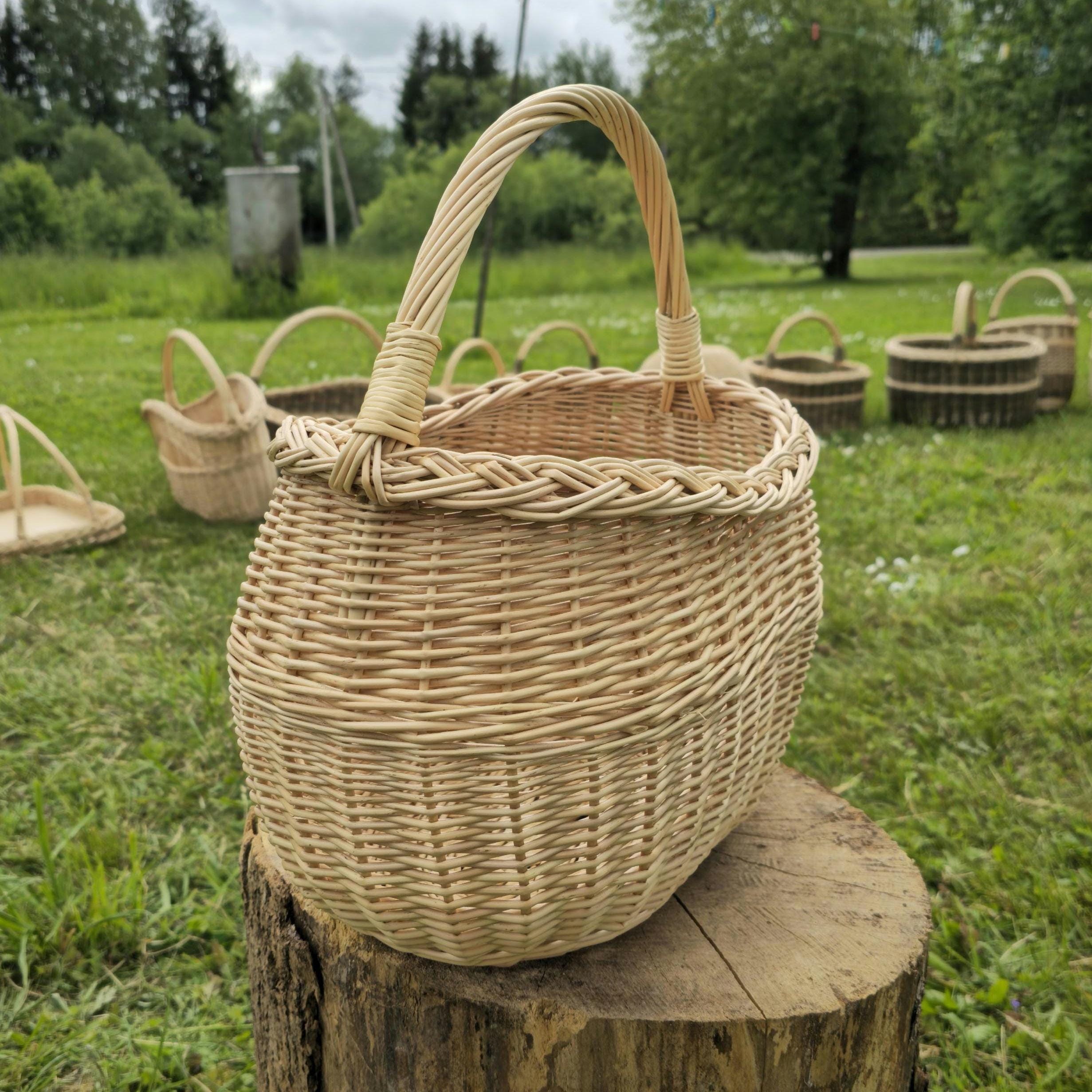 Handwoven Wicker Basket