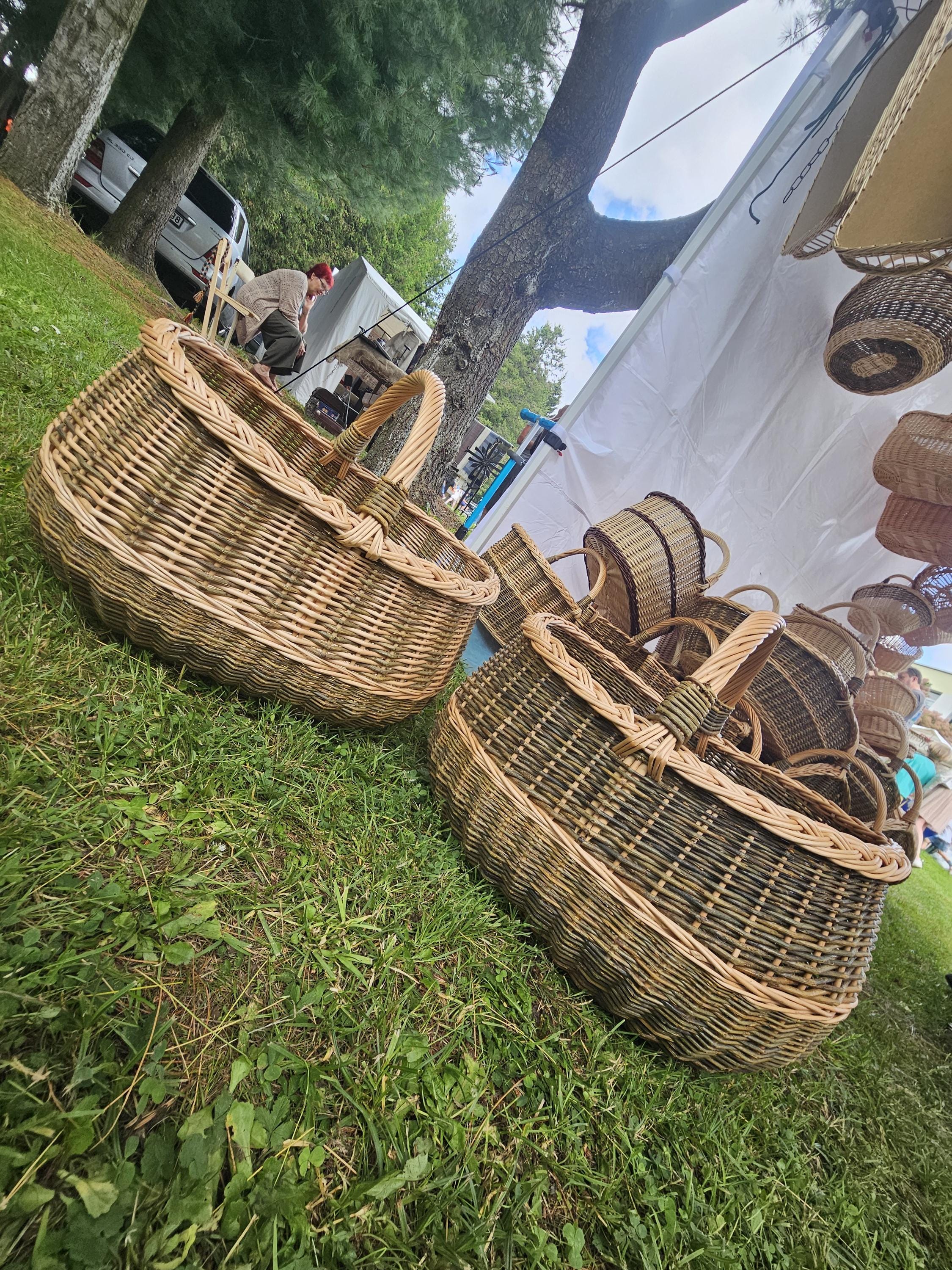 Extra Large Handwoven Wicker Basket