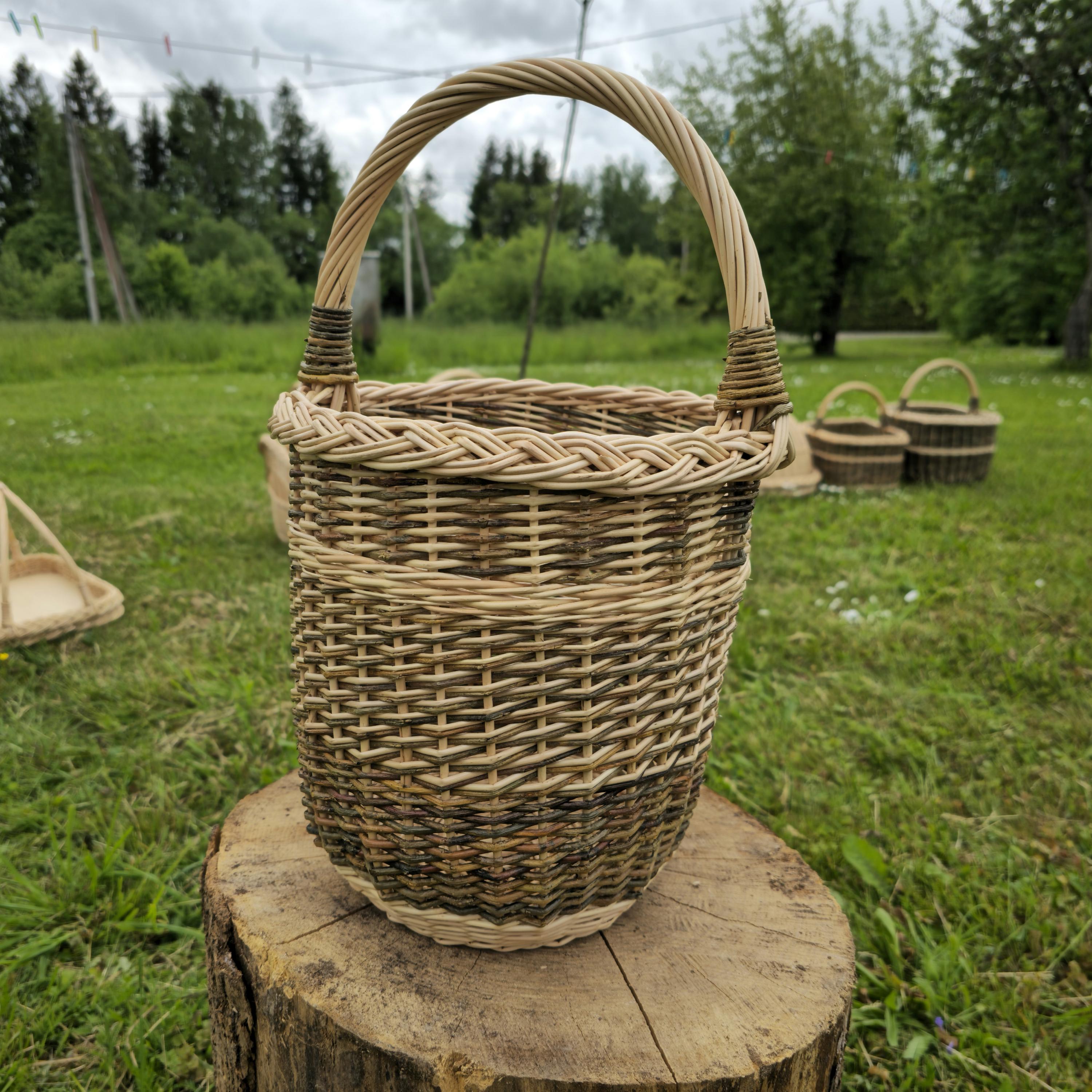 Tall Wicker Basket