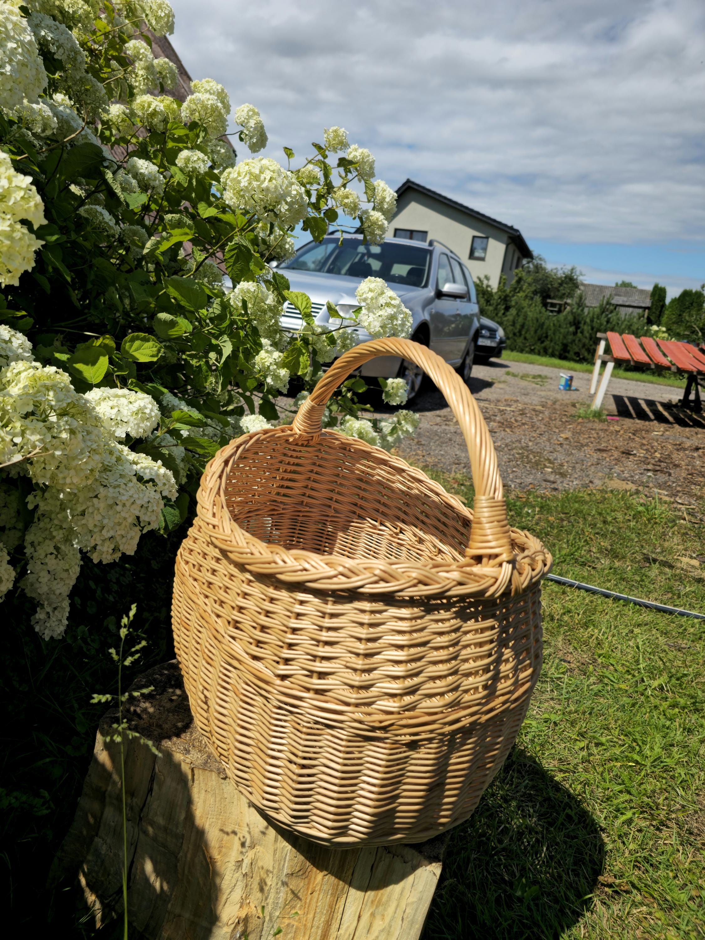 Rustic Decorative Wicker Basket