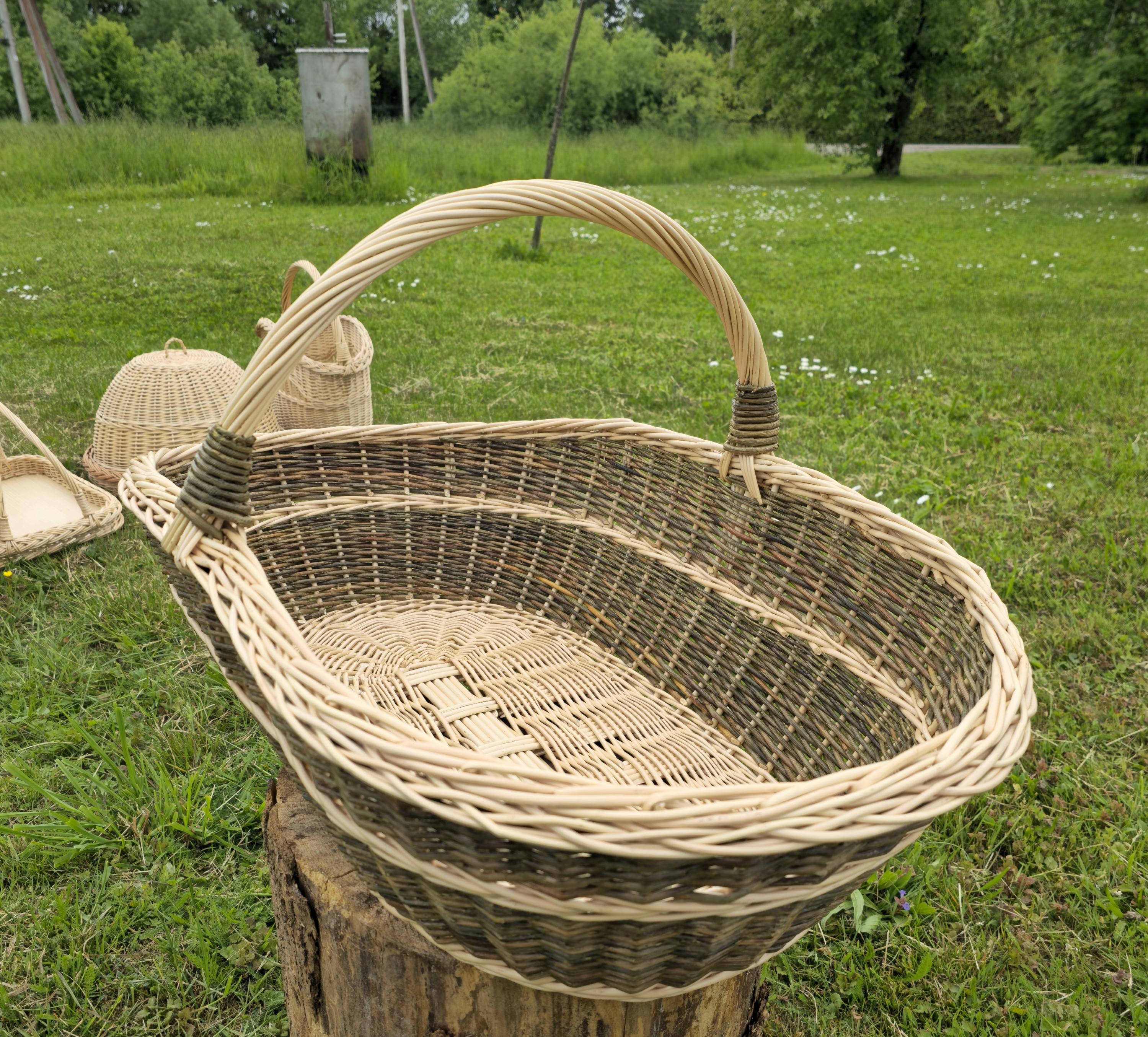 Extra Large Foraging & Rustic Trug Basket