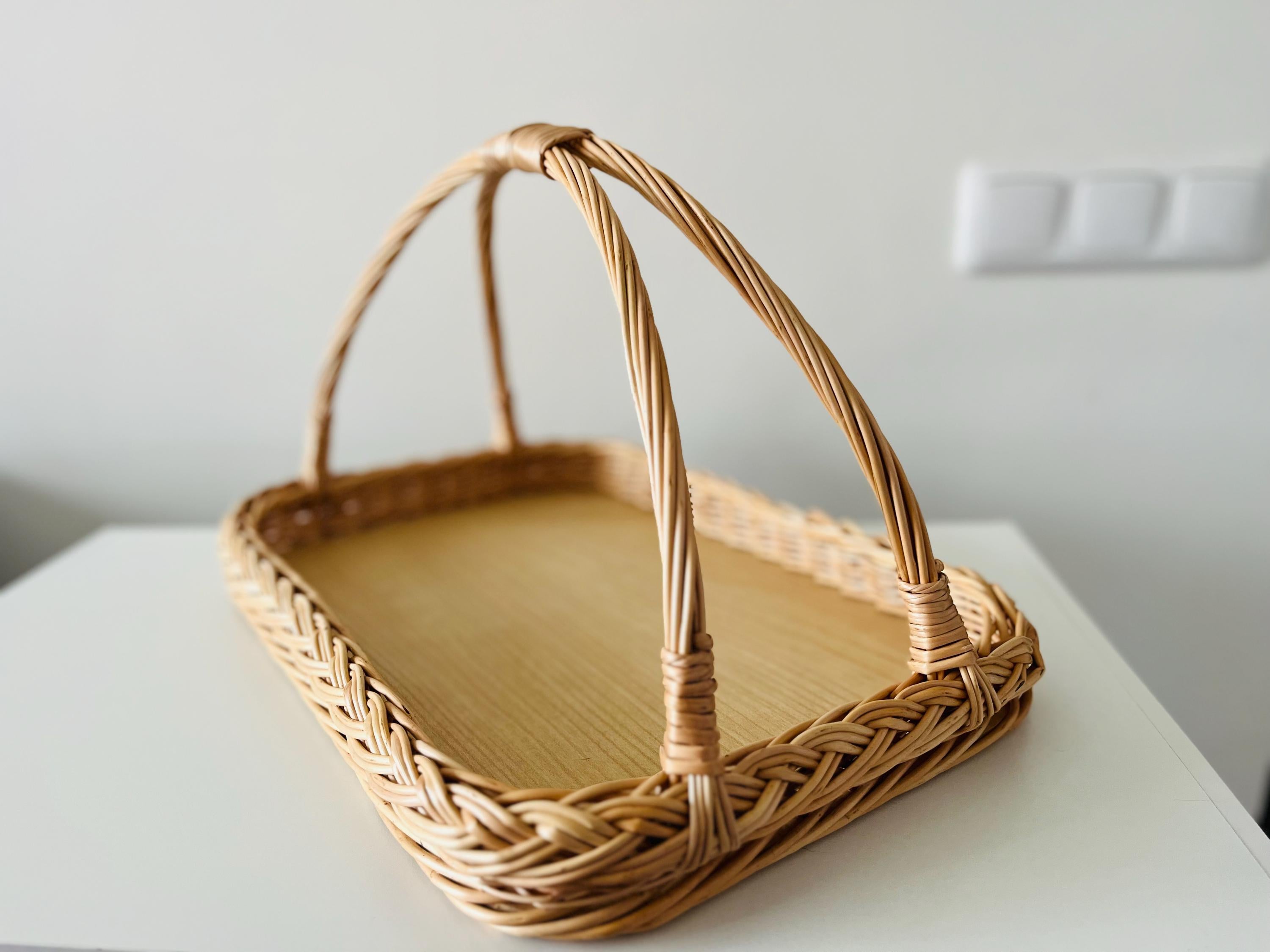 Handwoven Wicker Tray