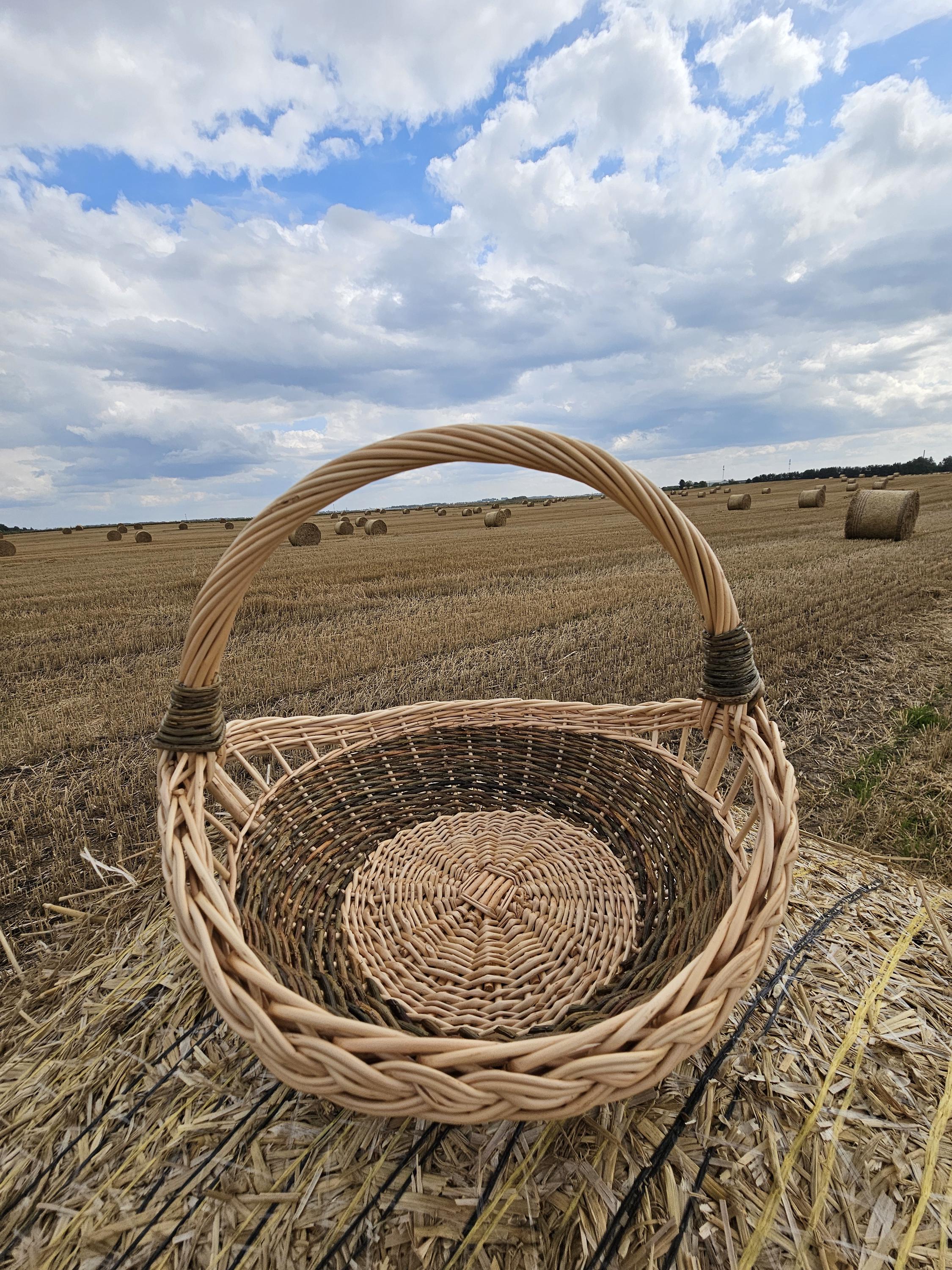 Handmade Wicker Trug Basket
