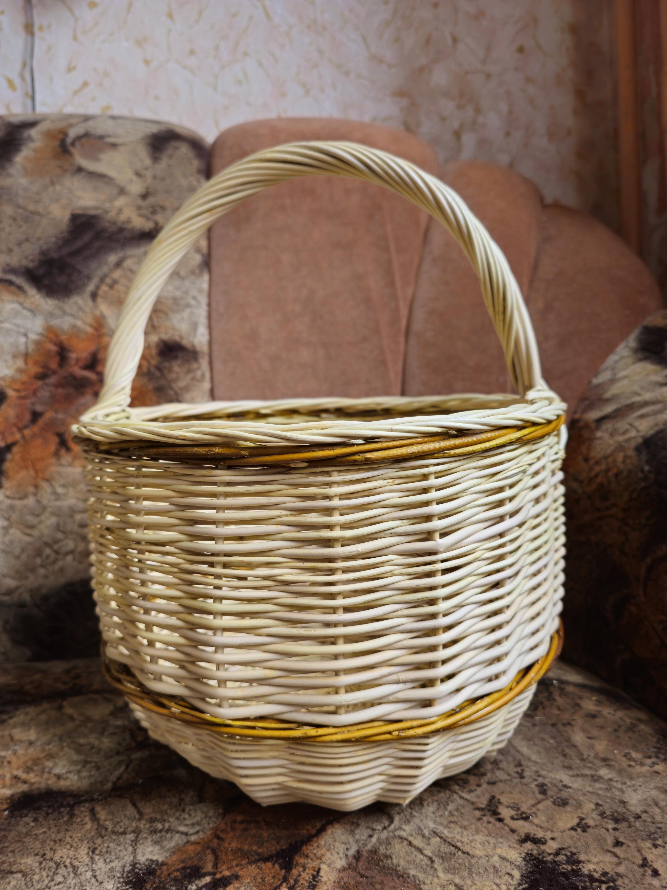 Handwoven Wicker Basket