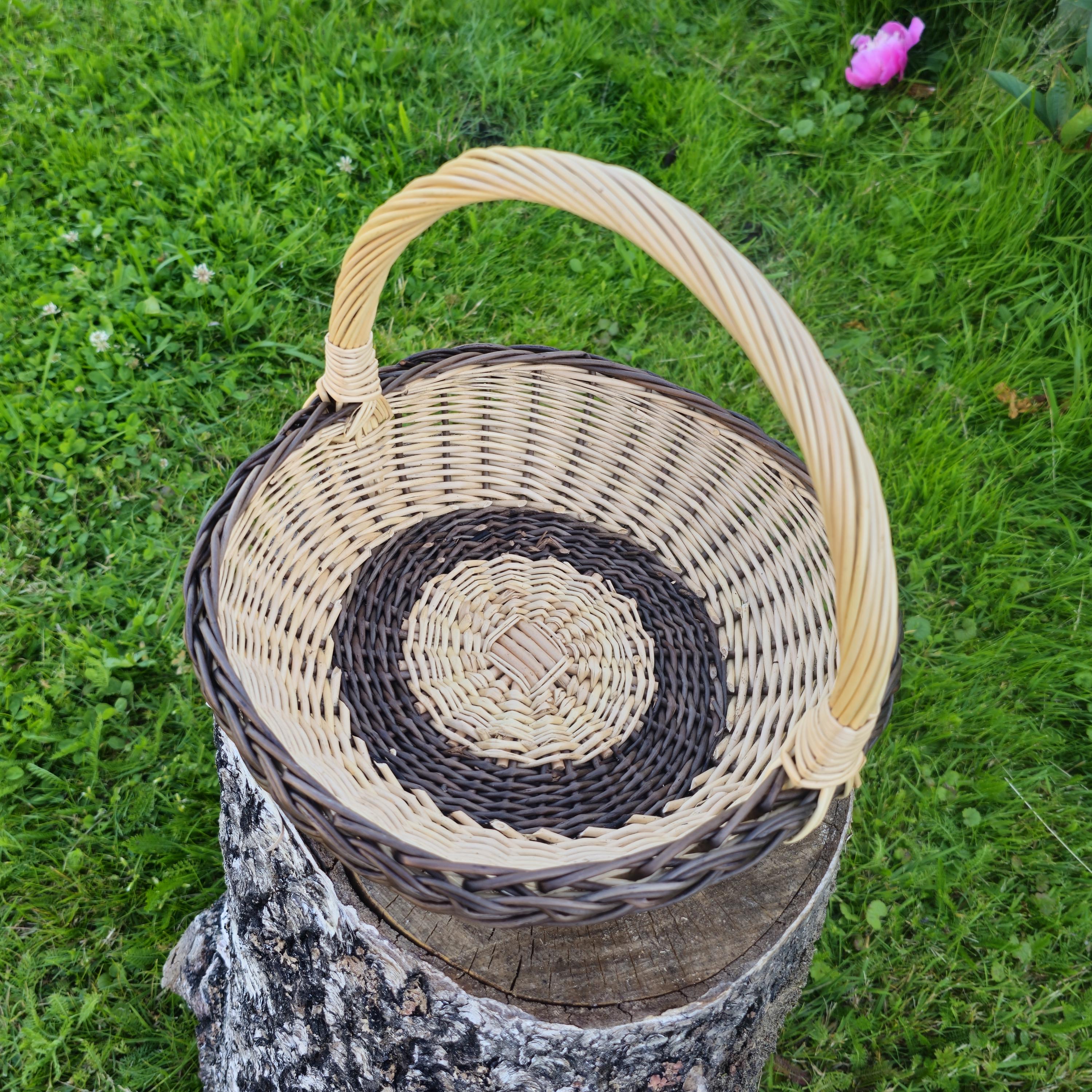 Handwoven Willow Flower Girl Basket