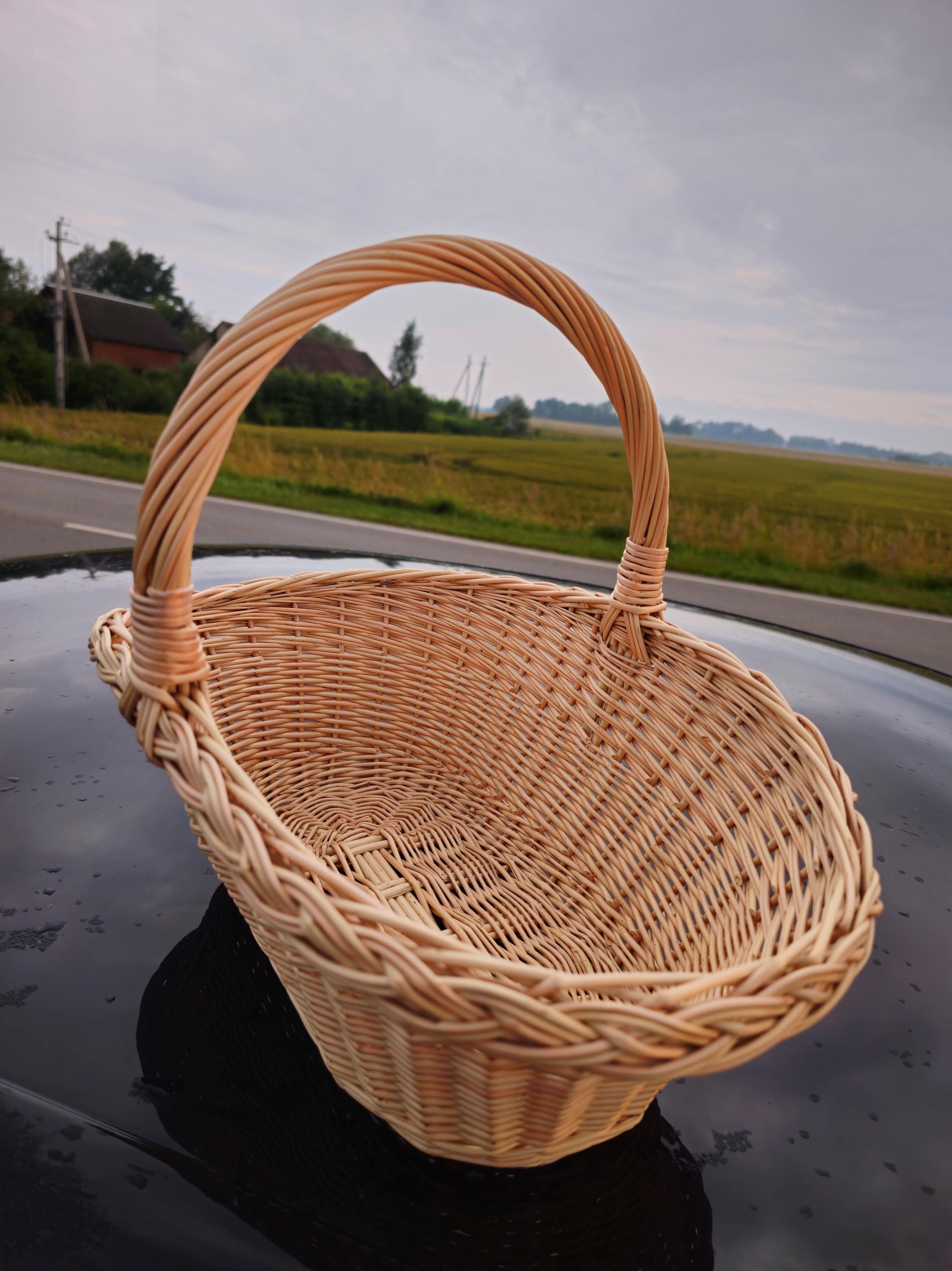 Handwoven Wicker Basket