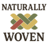 Logo with 'Naturally Woven' text and a woven design on a beige background