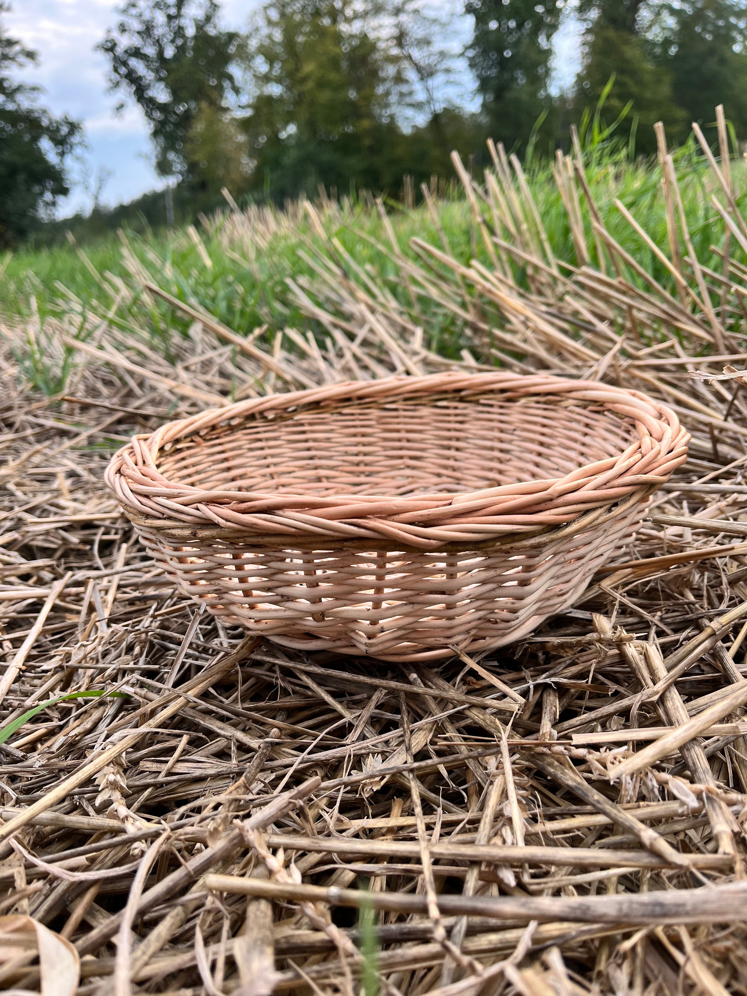 Rustic Bread Wicker Plate