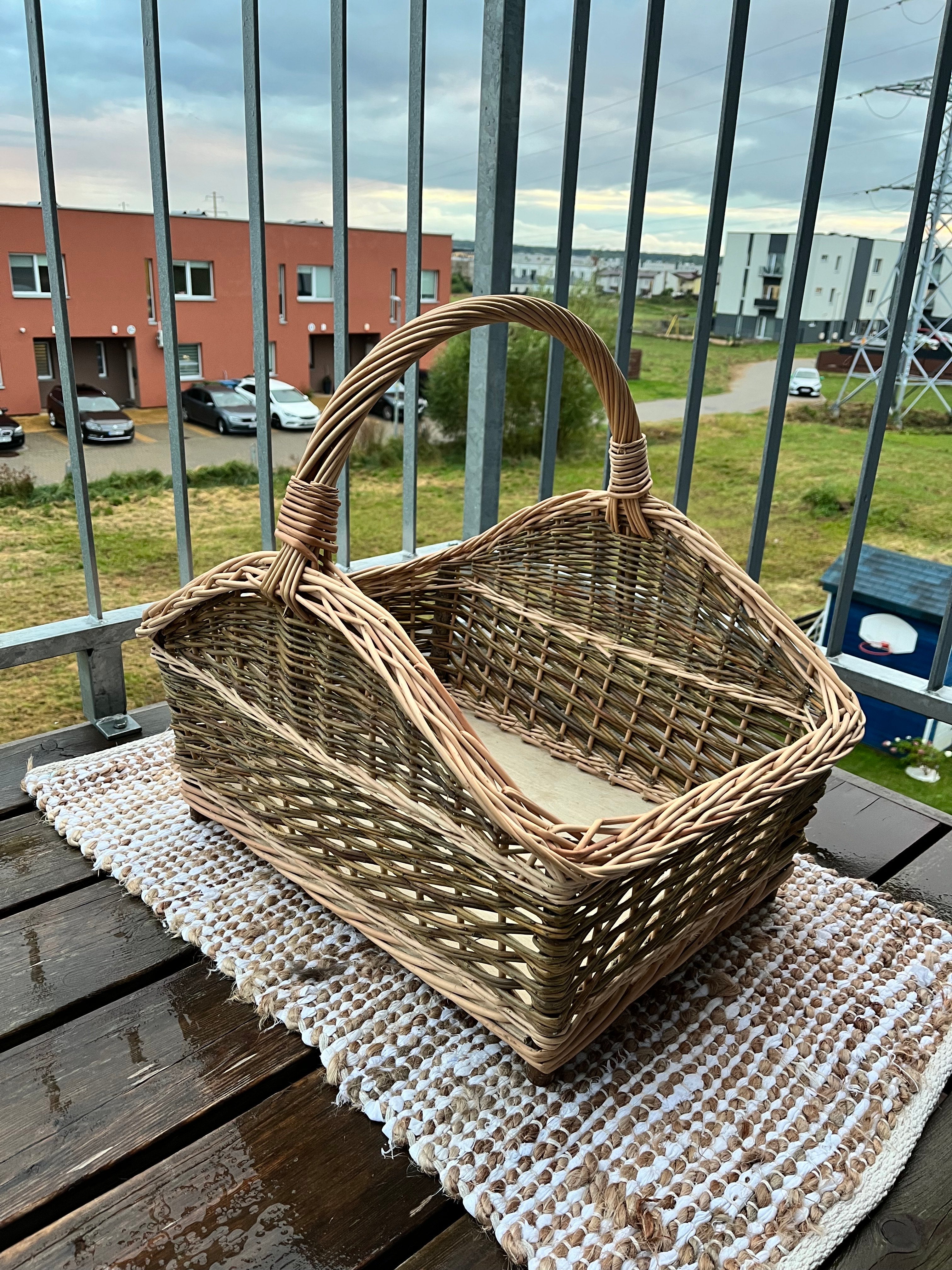 Large Handwoven Wicker Basket