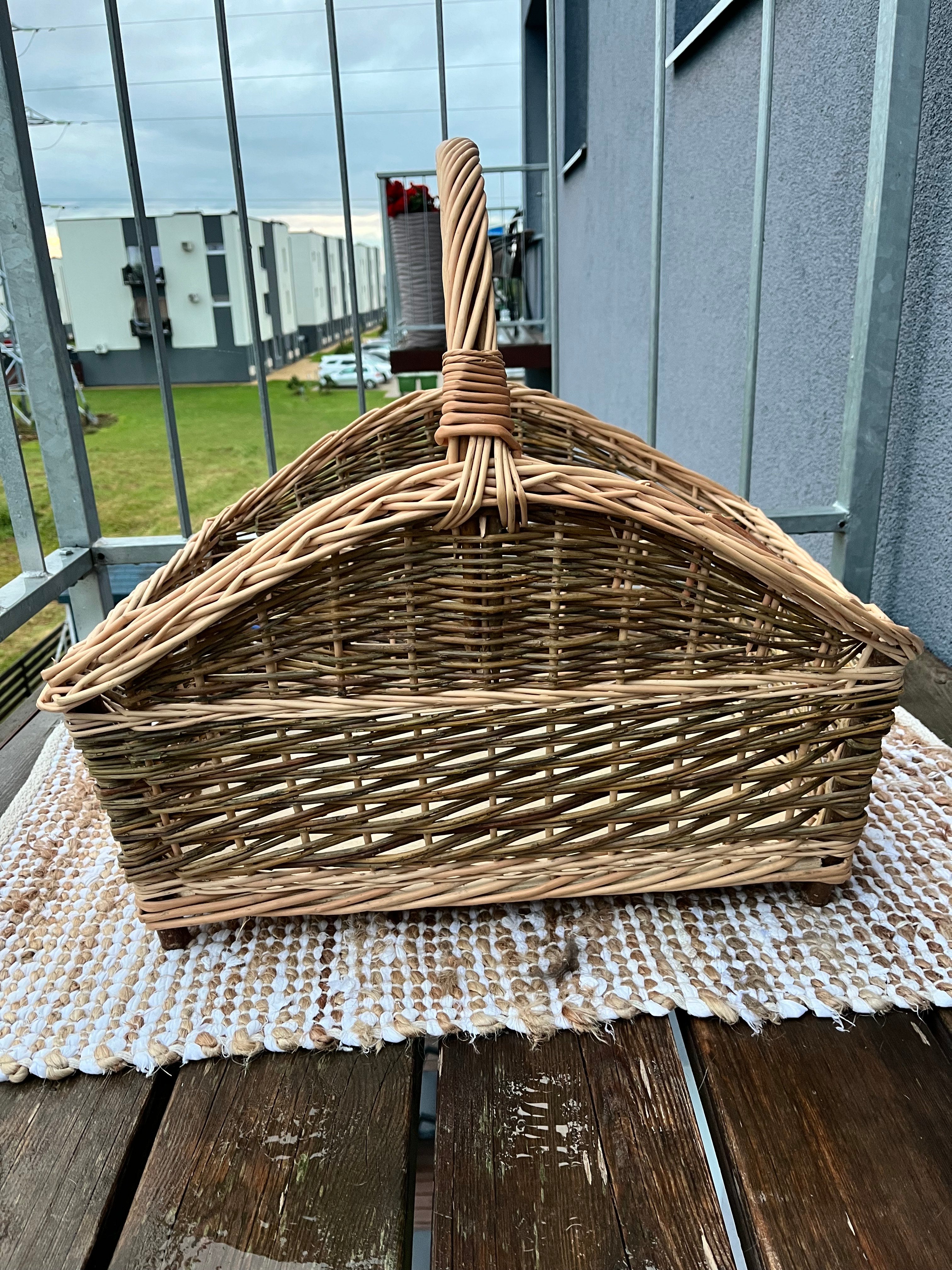 Large Handwoven Wicker Basket