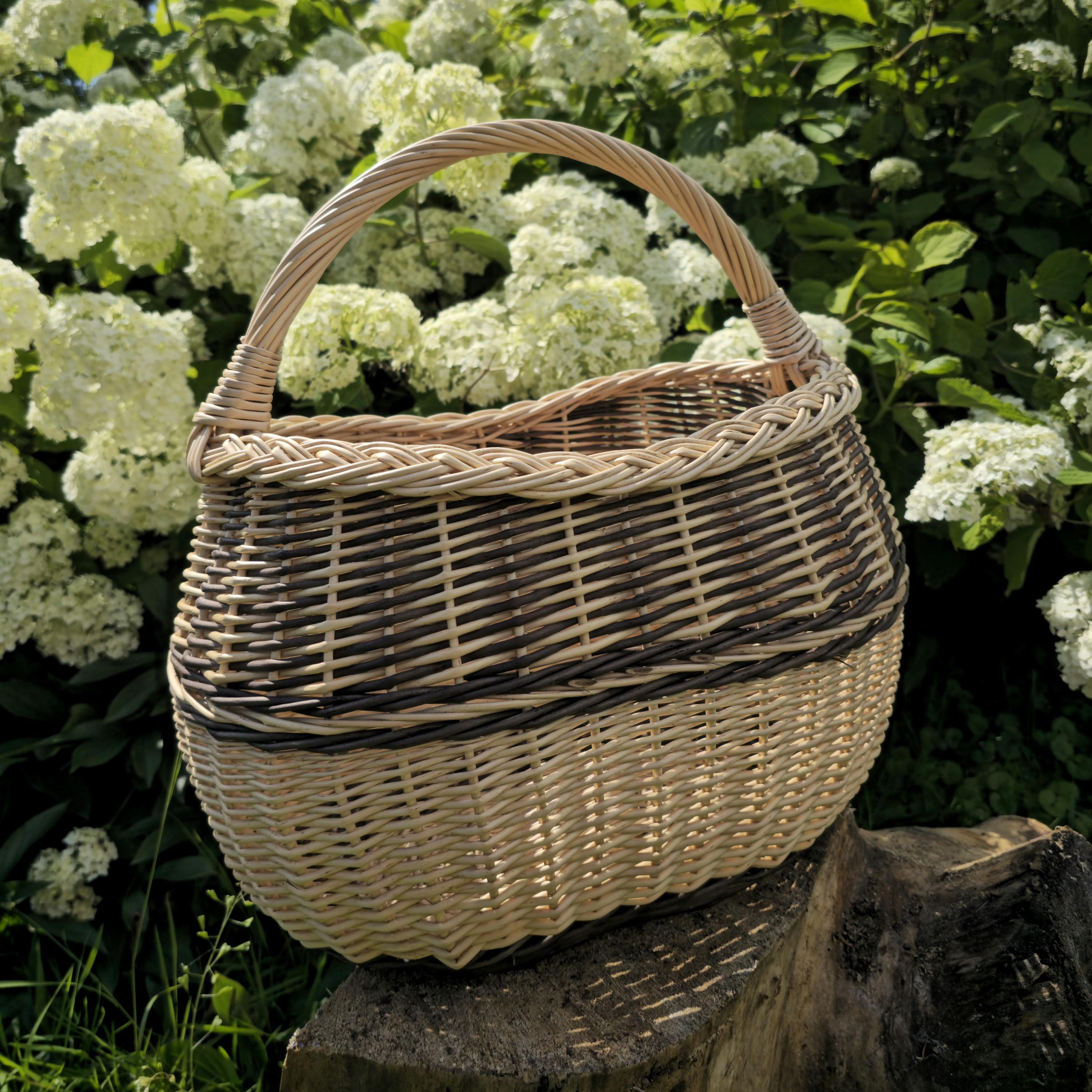Rustic Decorative Wicker Basket